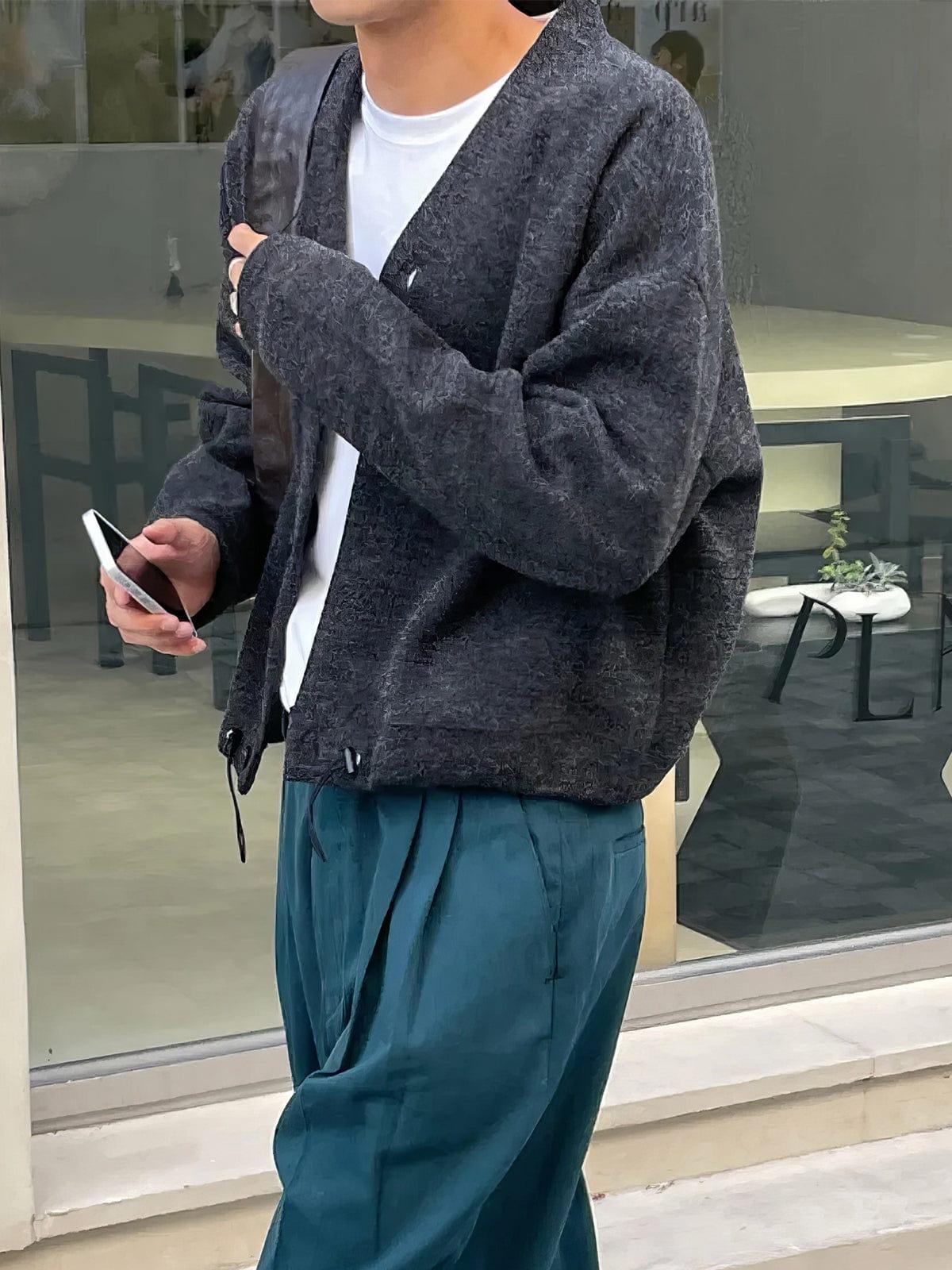 RT No. 12667 KNIT V-NECK CARDIGAN JK Product Image