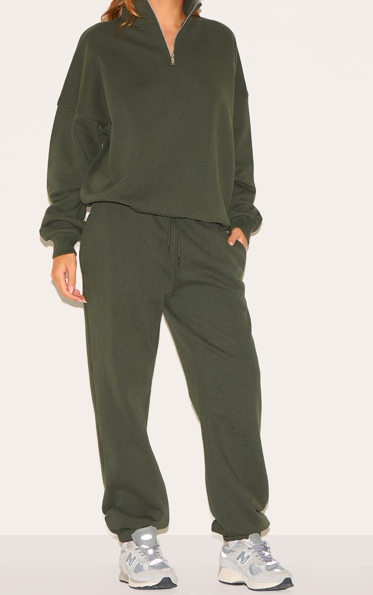 Khaki Premium Cuffed Sweat Sweatpants Product Image
