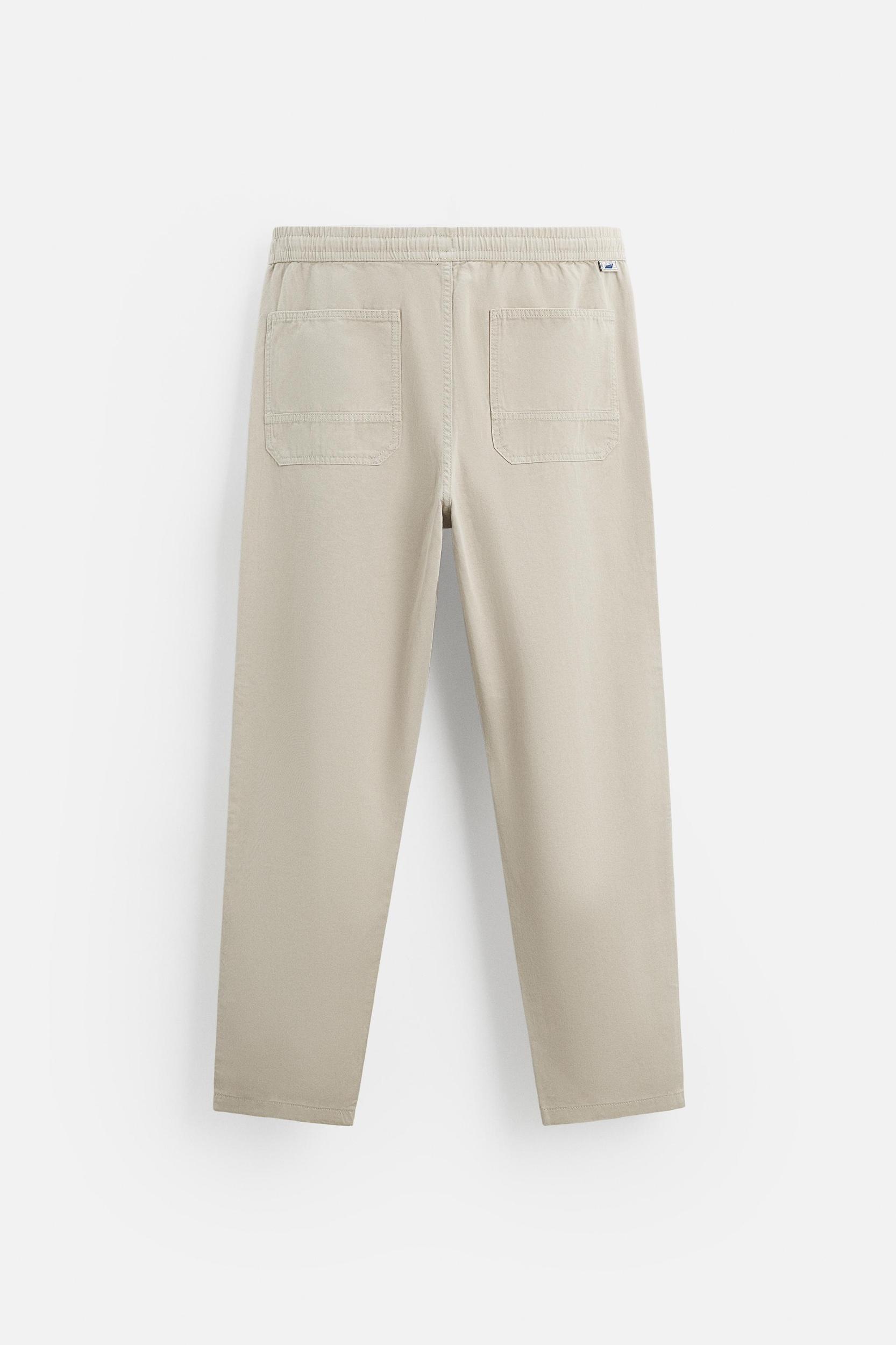 WASHED JOGGER WAIST PANTS Product Image