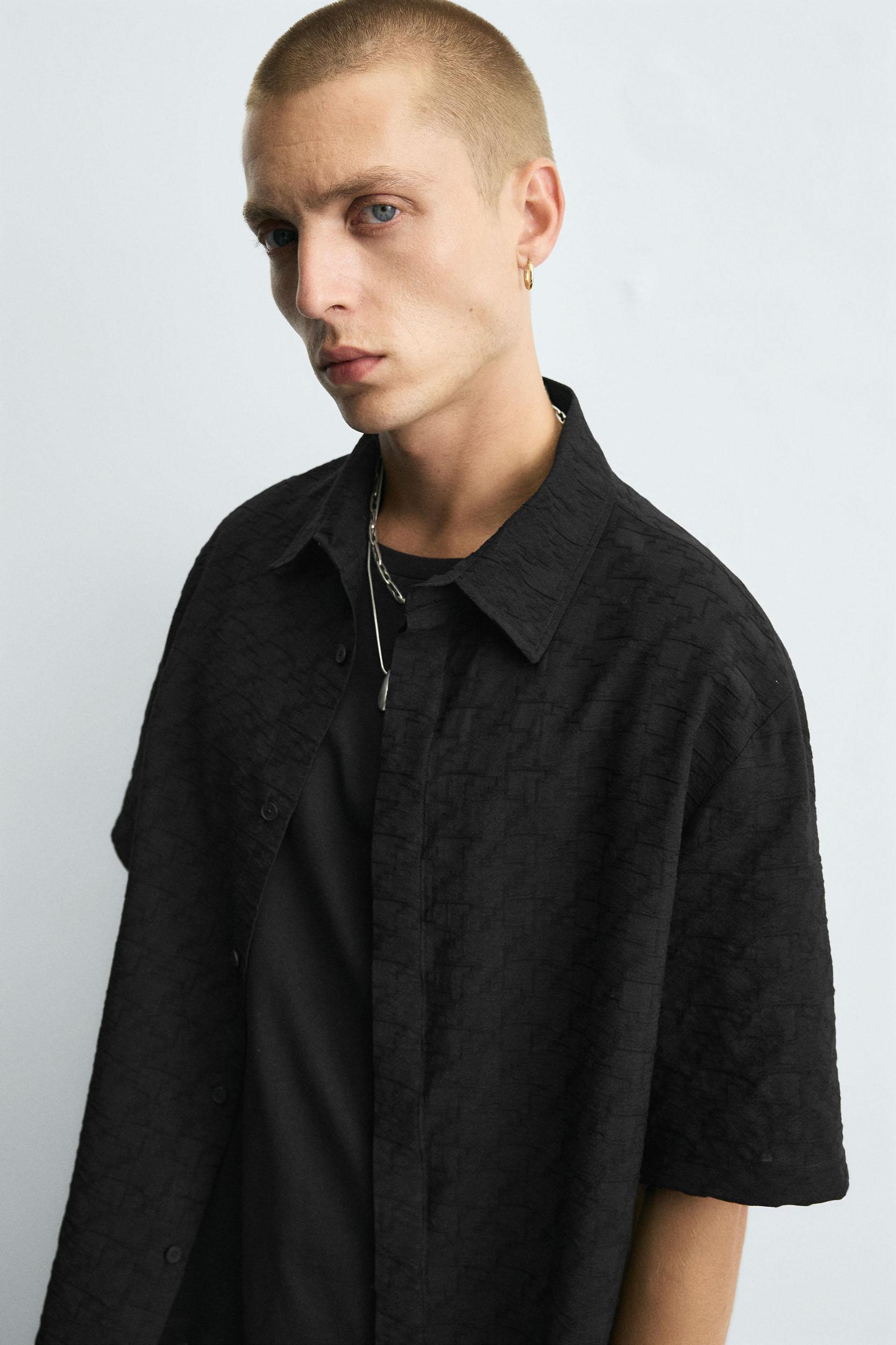 GEOMETRIC JACQUARD SHIRT Product Image