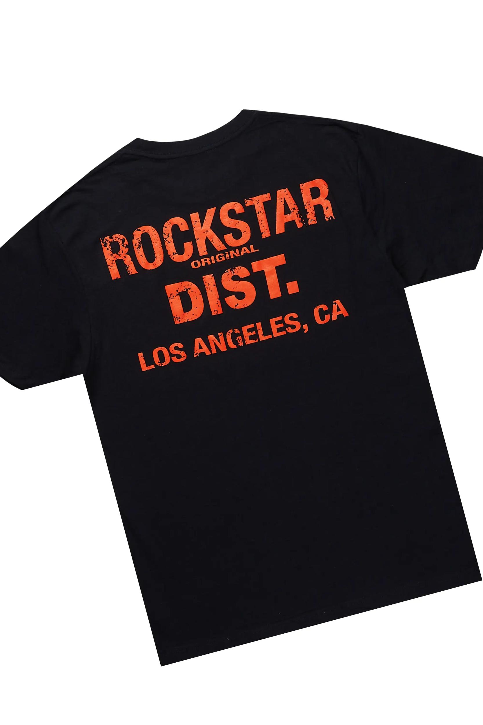 Akos Black T-Shirt/Denim Short Set Male Product Image