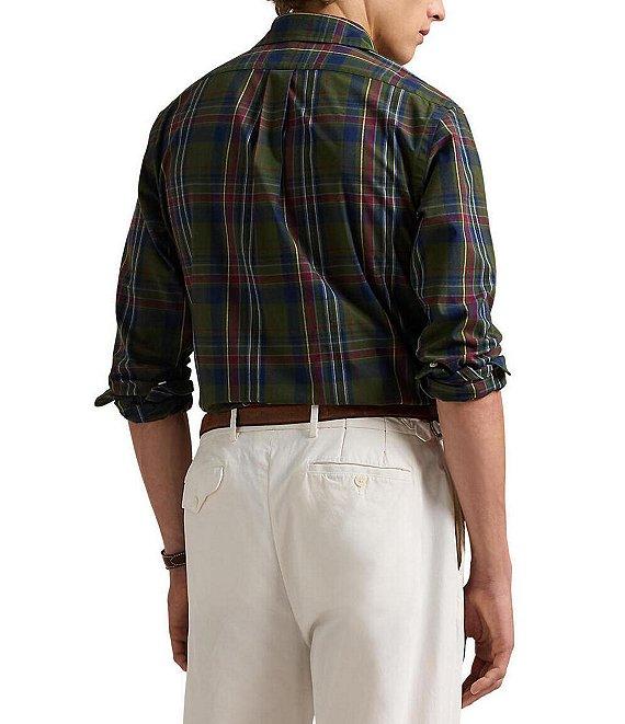 Polo Ralph Lauren Classic Fit Performance Stretch Medium Plaid Madras Long Sleeve Woven Shirt Product Image