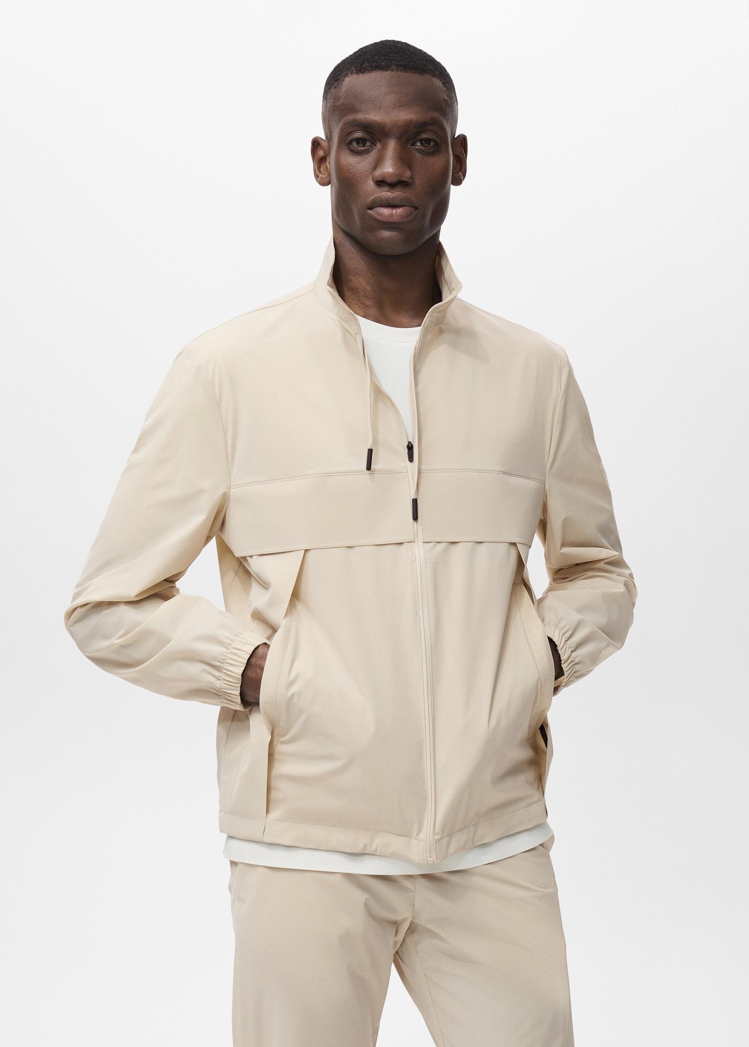 Water-repellent COOLMAX® jacket - Men | MANGO USA Product Image