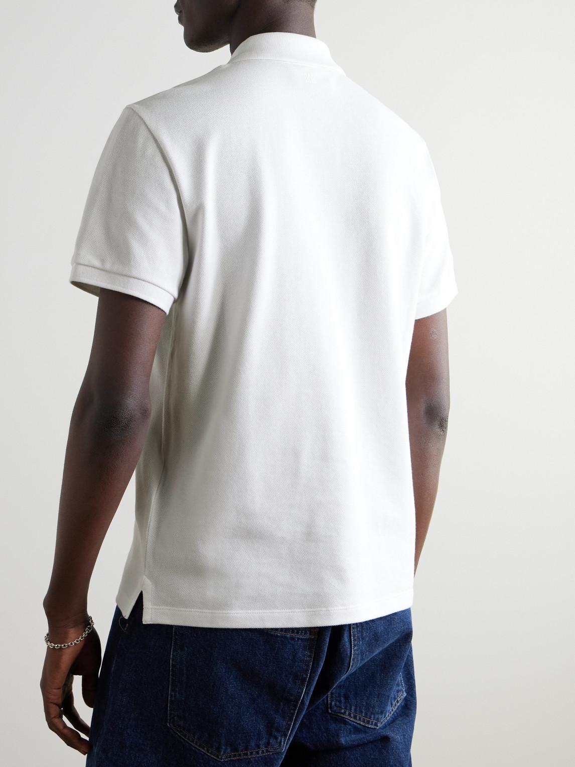 White Cotton Ami de Coeur Polo Product Image