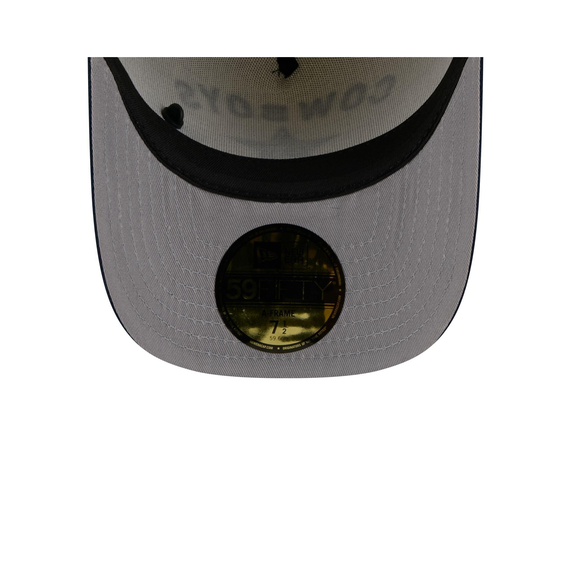 Dallas Cowboys 2025 Draft Chrome White 59FIFTY A-Frame Fitted Hat Male Product Image