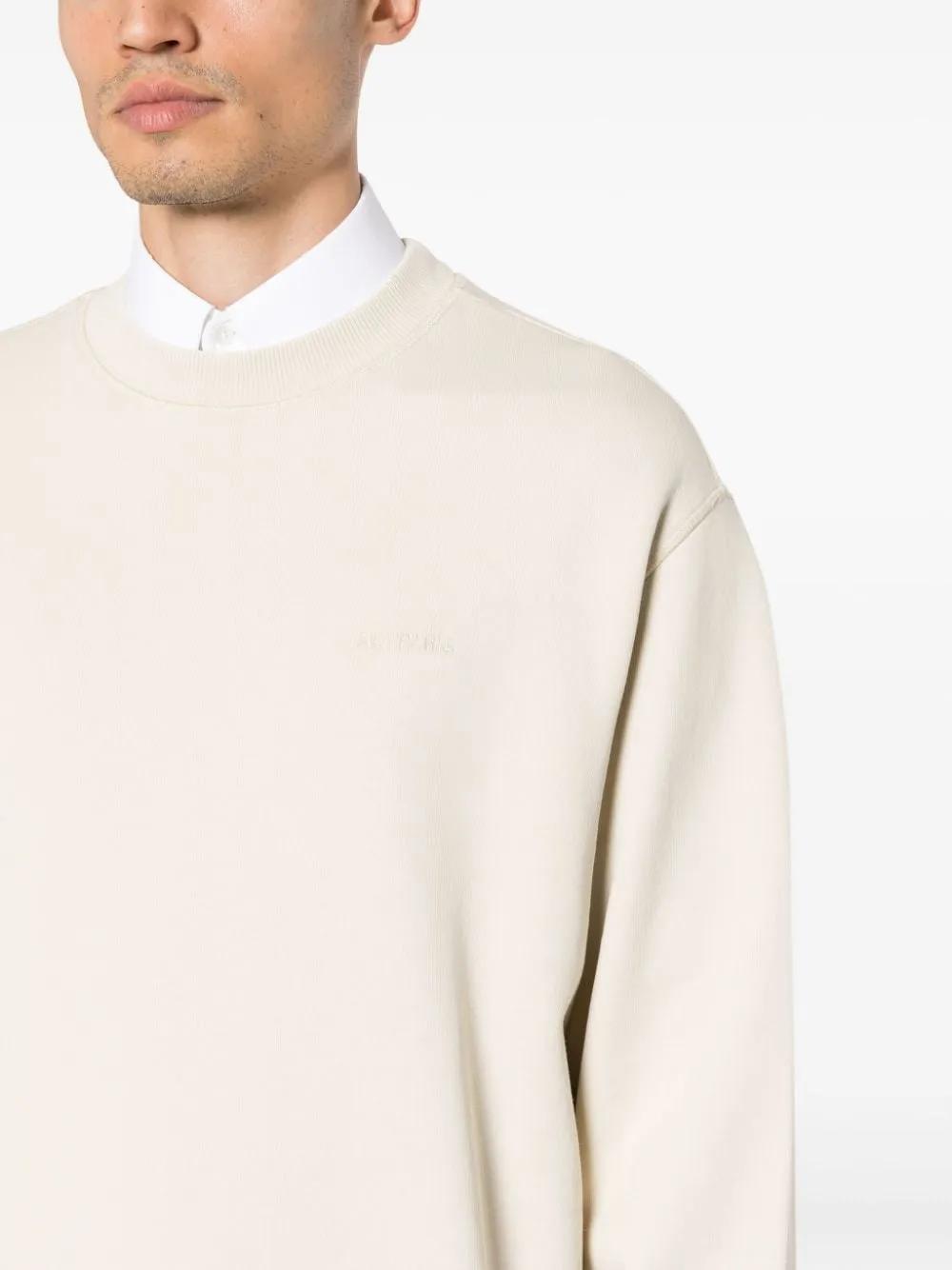 logo-embroidered cotton sweatshirt Product Image