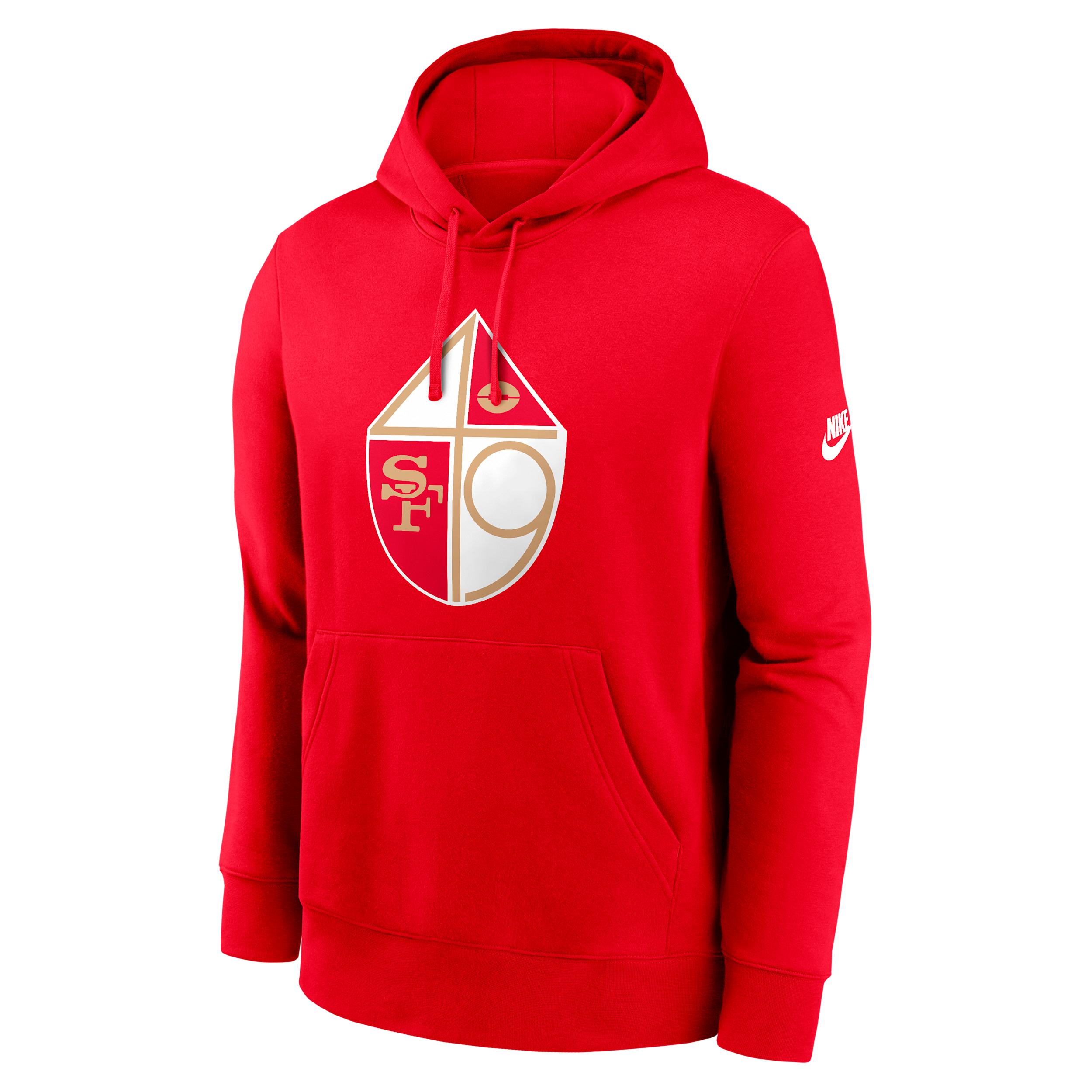 San Francisco 49ers Club Logo Nike Mens NFL Pullover Hoodie | NKDK65N73V-N09 Product Image