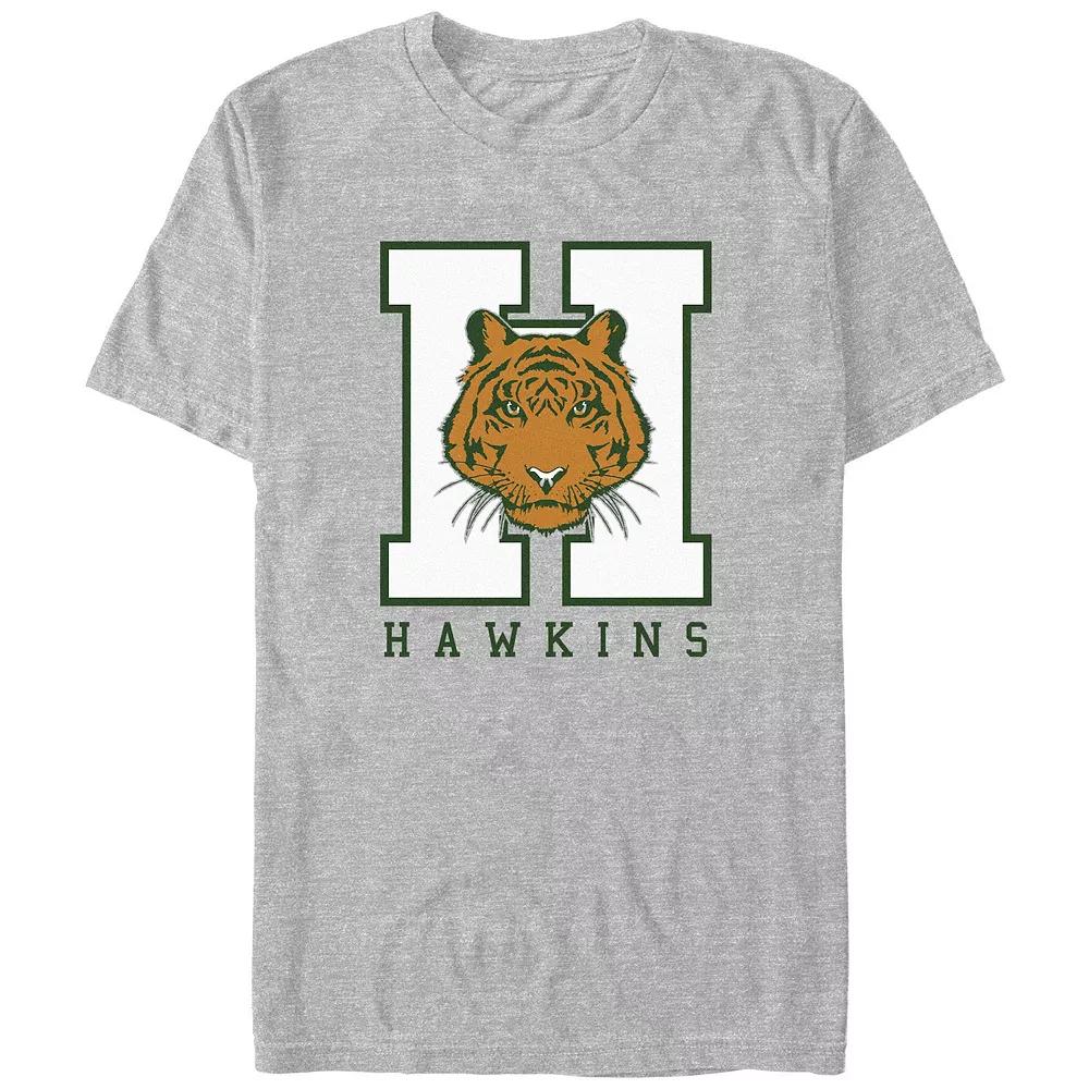 Big & Tall Stranger Things Hawkins Tiger Graphic Tee, Men's,  Product Image
