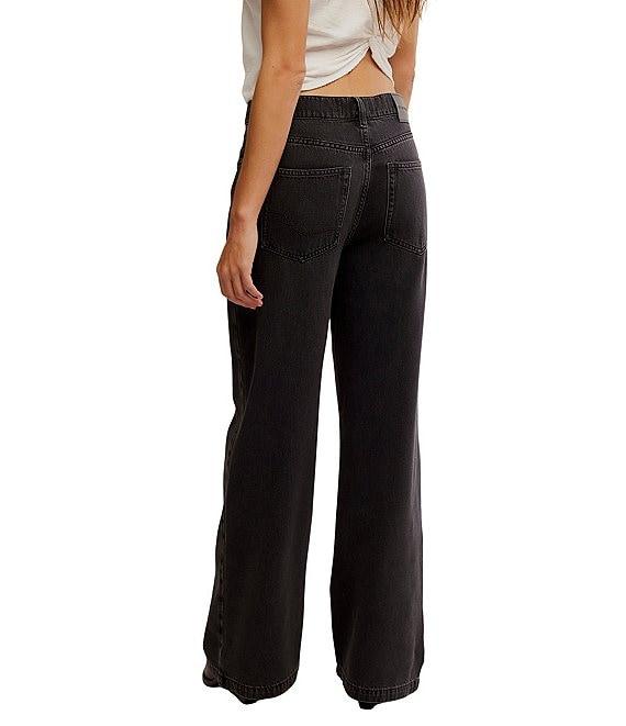Free People We The Free Stride Low Slung Wide Leg Jeans Product Image