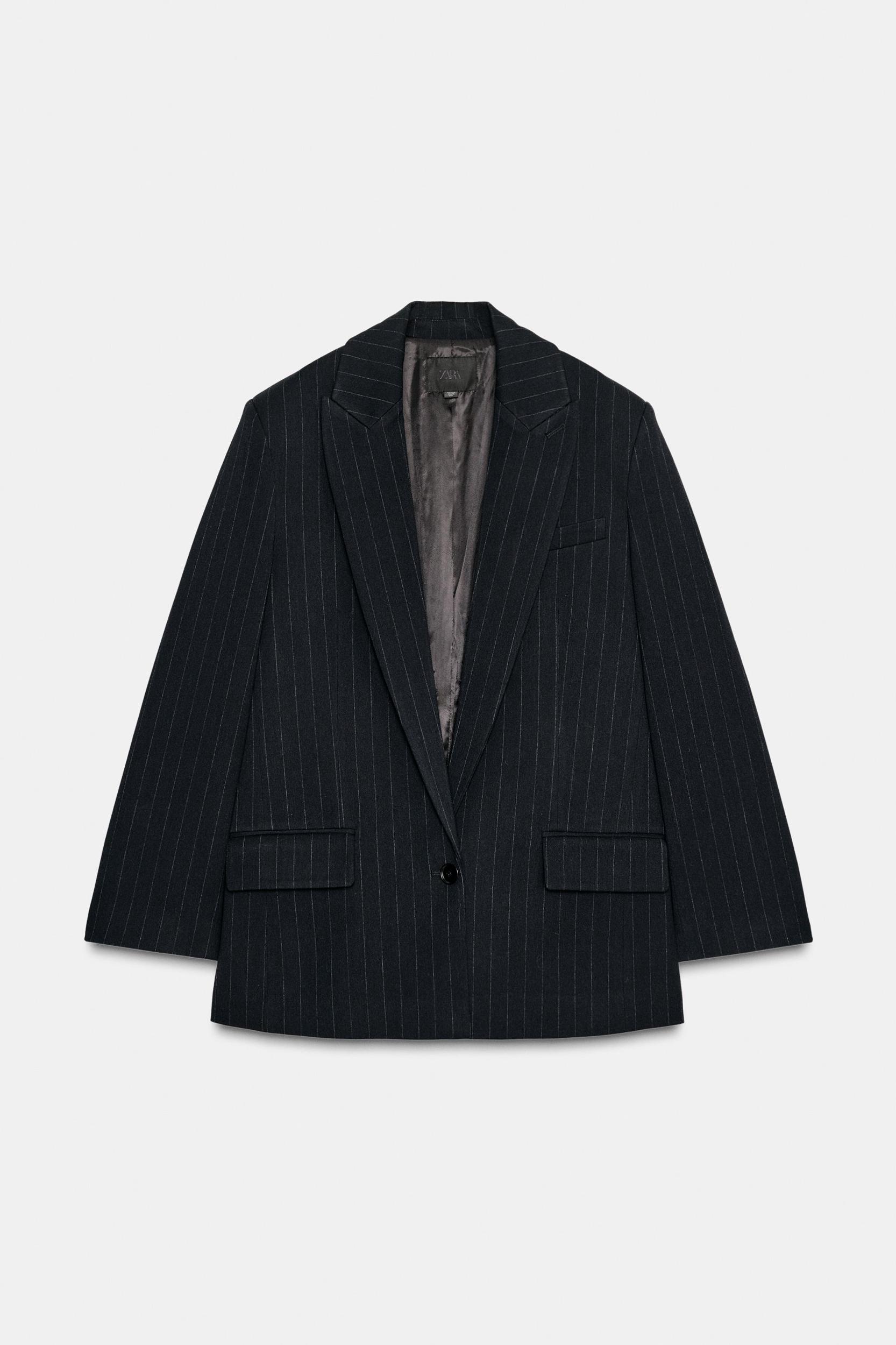 PINSTRIPE BLAZER WITH POCKETS Product Image