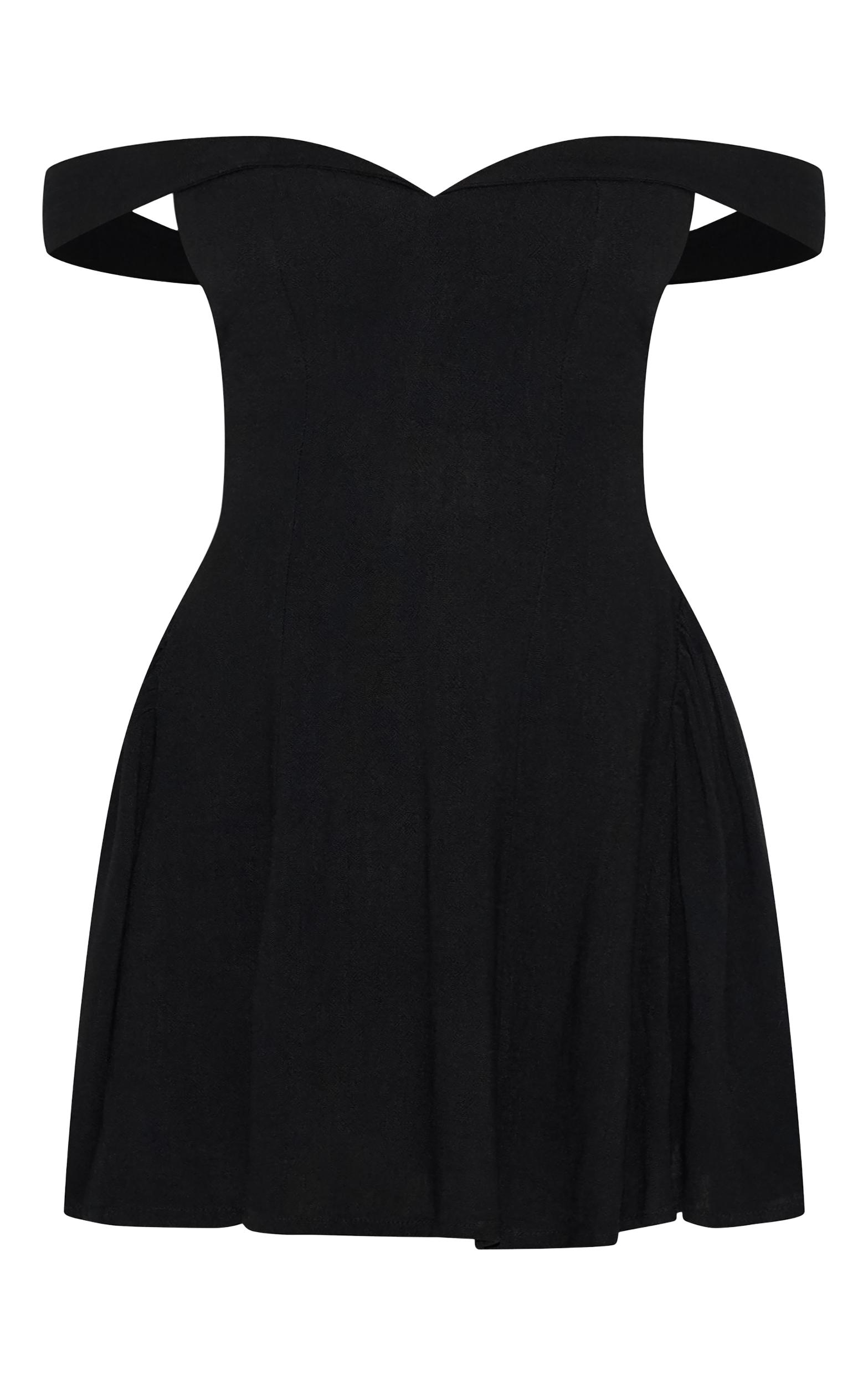 Black Bardot Shift Dress Product Image