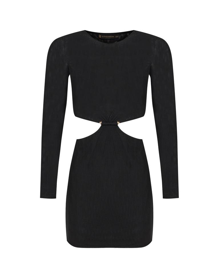 Naya Detail Short Dress (Exchange Only) - Black Product Image