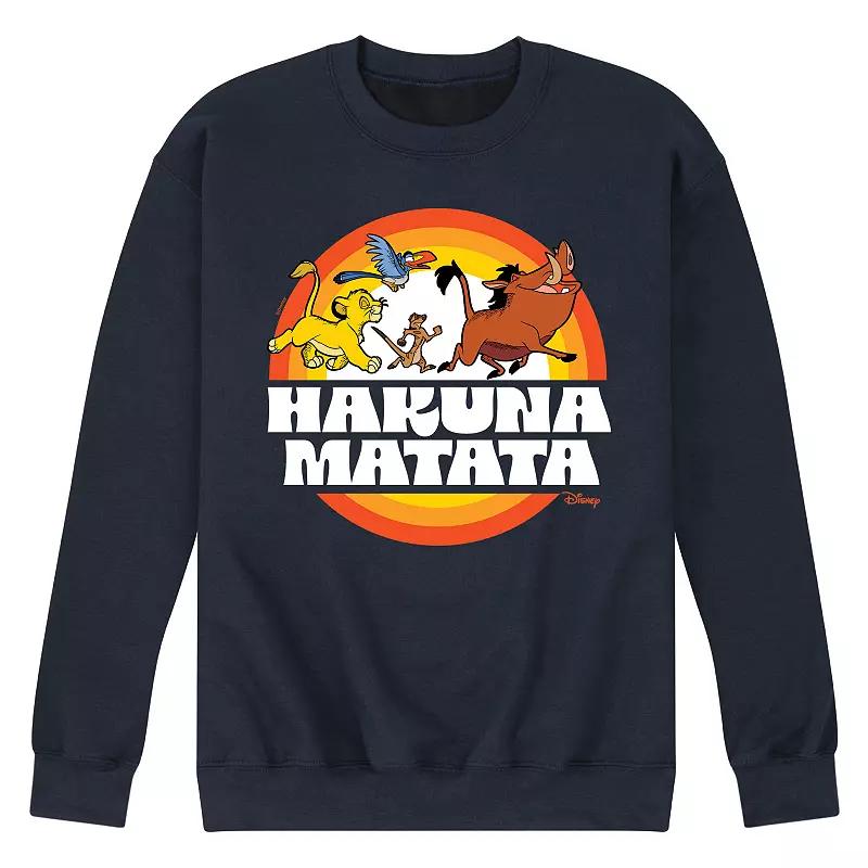 Disneys The Lion King Mens Hakuna Matata Fleece Sweatshirt Product Image