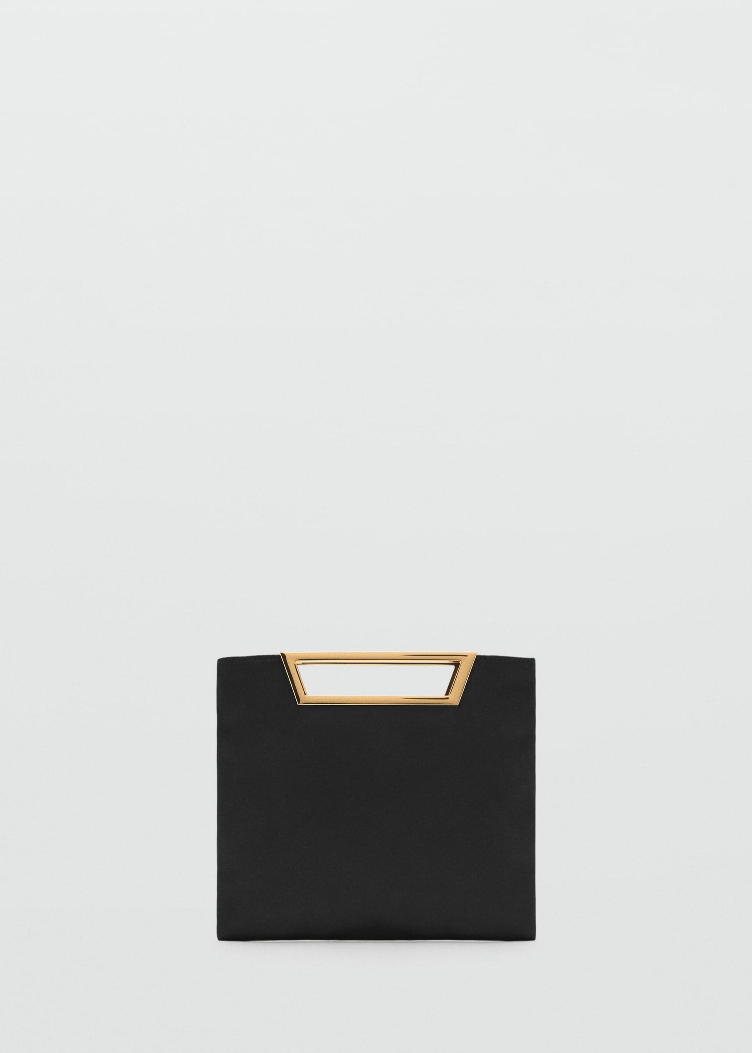 Handbag with metal handle - Women | MANGO USA Product Image