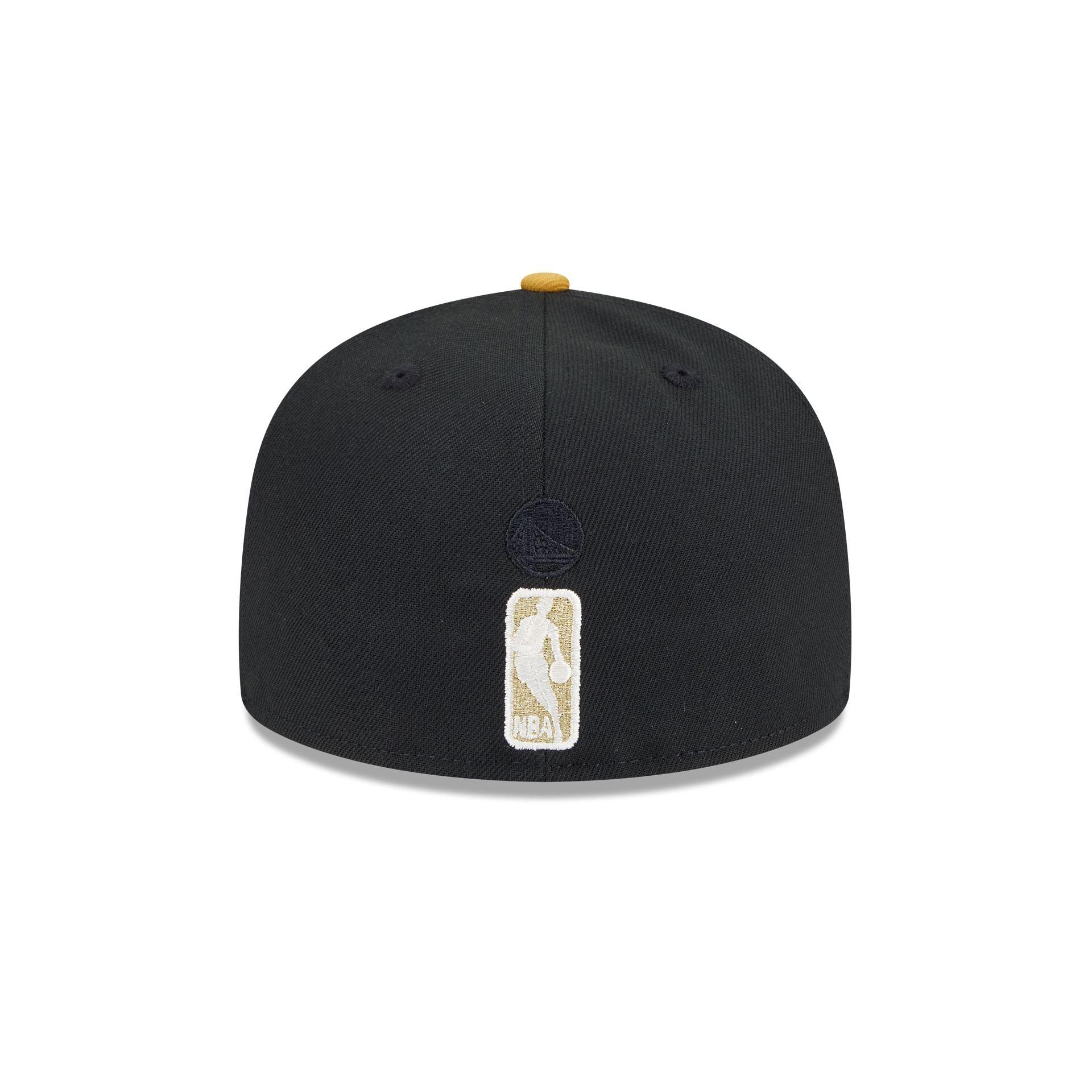 Golden State Warriors Metallic Gold Logo 59FIFTY Fitted Hat Male Product Image
