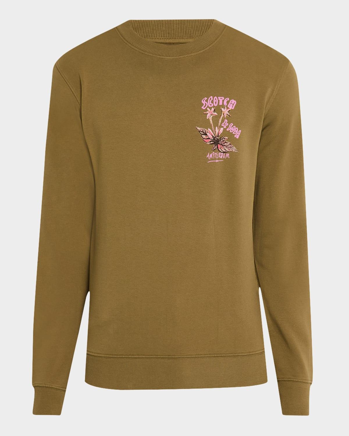 Mens Amsterdam Floral Artwork Sweatshirt Product Image