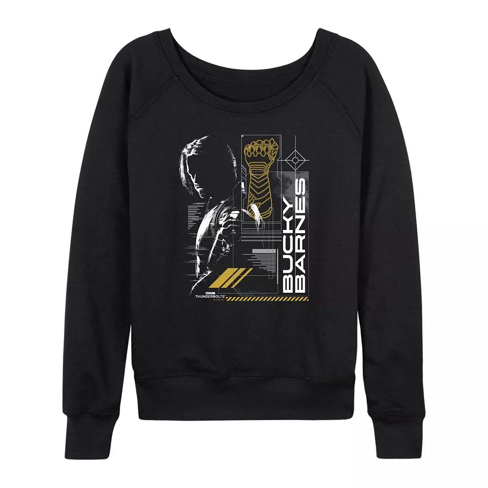 Women's Marvel Thunderbolts Bucky Barnes French Terry Long Sleeve Tee,  Product Image
