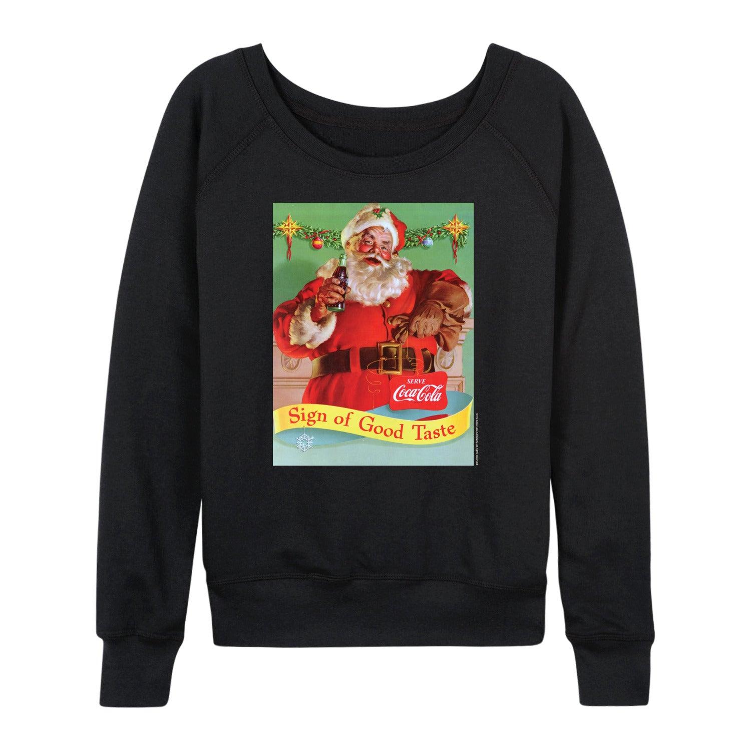 Women's Friends It's Christmas French Terry Long Sleeve Tee, Size: XL, Black Product Image
