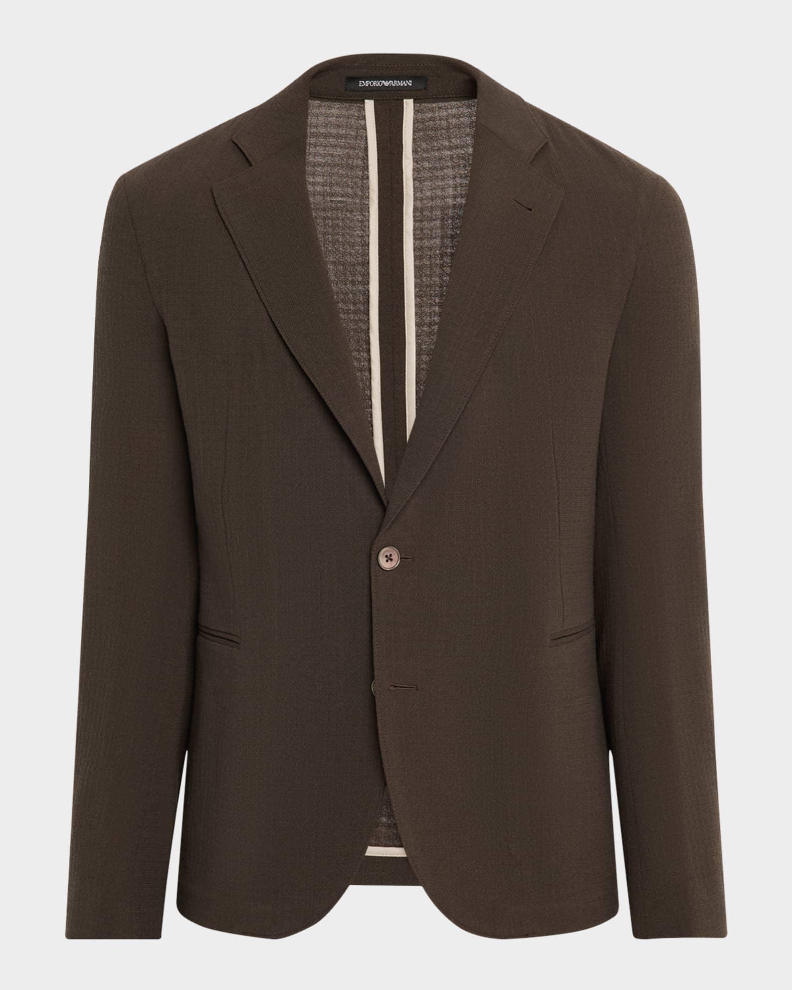 Men's Crepe Wool Single-Breasted Sport Coat Product Image