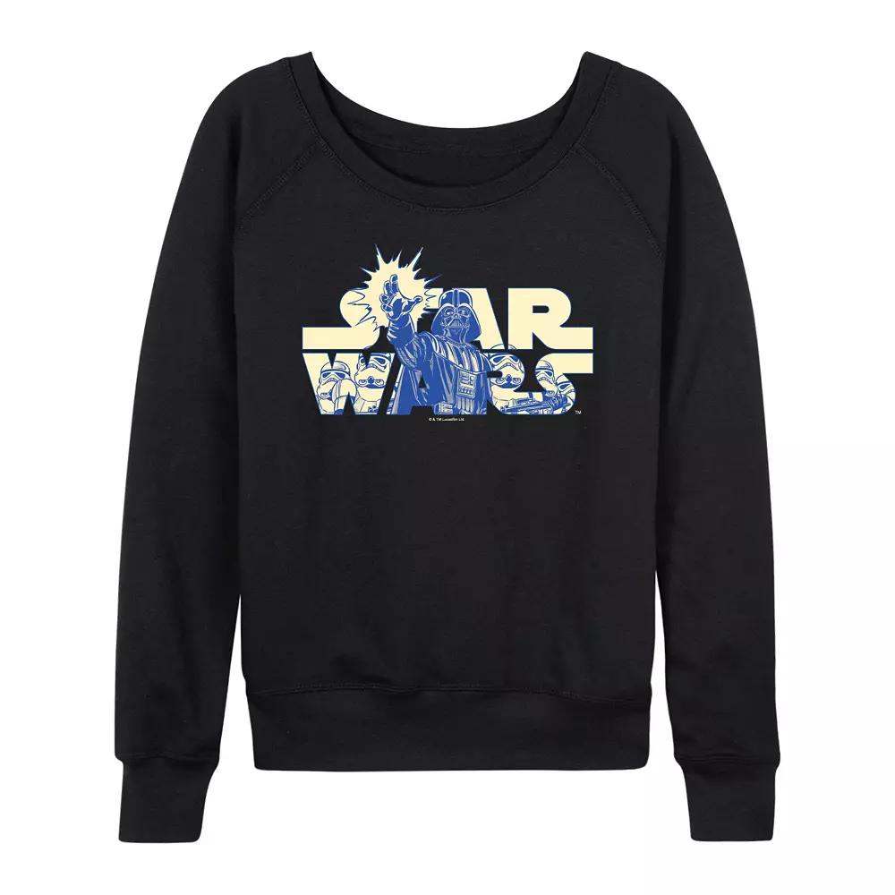 Women's Star Wars Darth Vader & Stormtroopers Logo French Terry Long Sleeve Tee,  Product Image