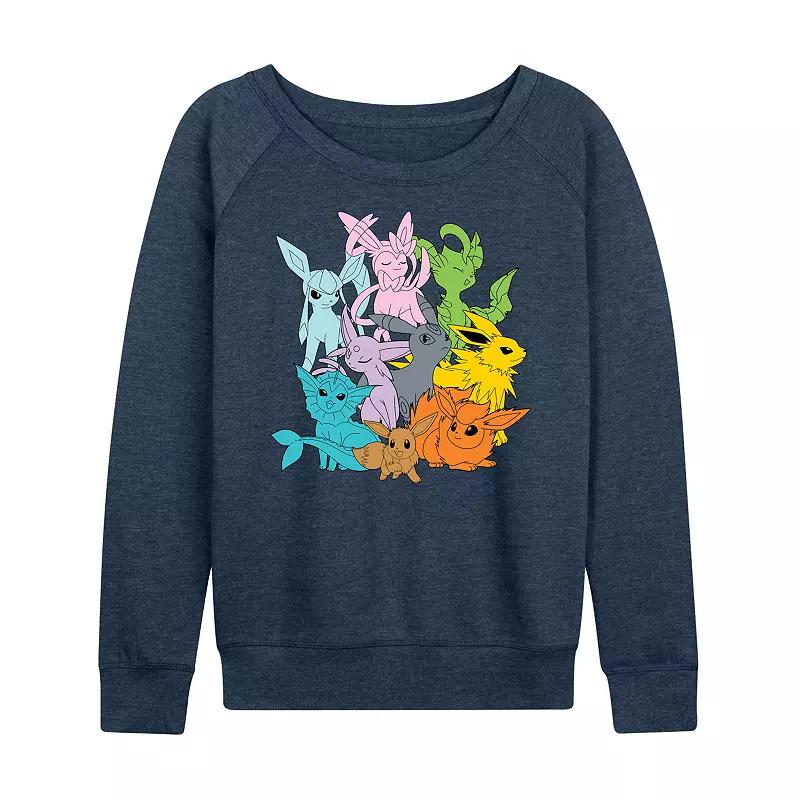 Women's Pokemon Eevolutions French Terry Long Sleeve Tee,  Product Image