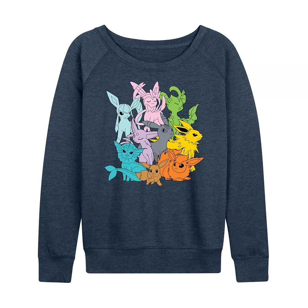 Women's Pokemon Eevolutions French Terry Long Sleeve Tee,  Product Image