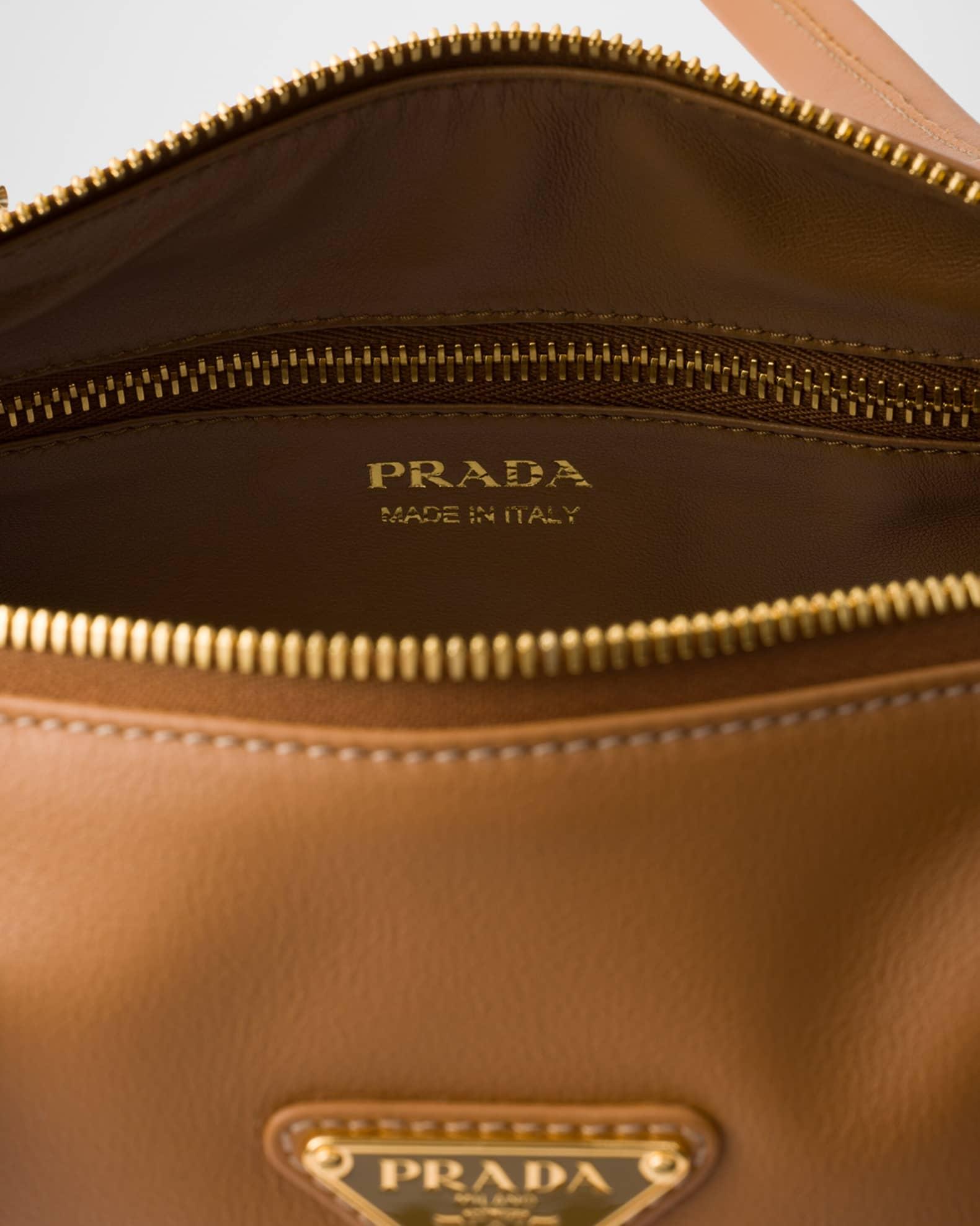 Medium Leather Top-Handle Bag with Padlock Product Image