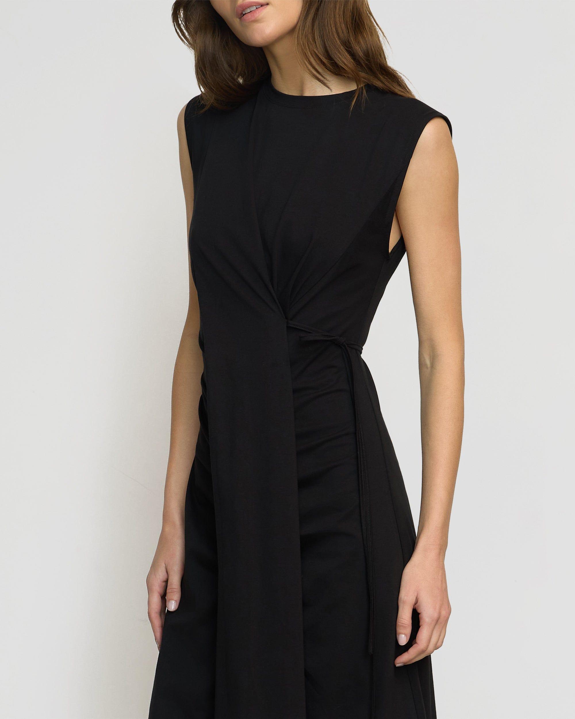 Agnes Twist-Drape Jersey Dress Product Image