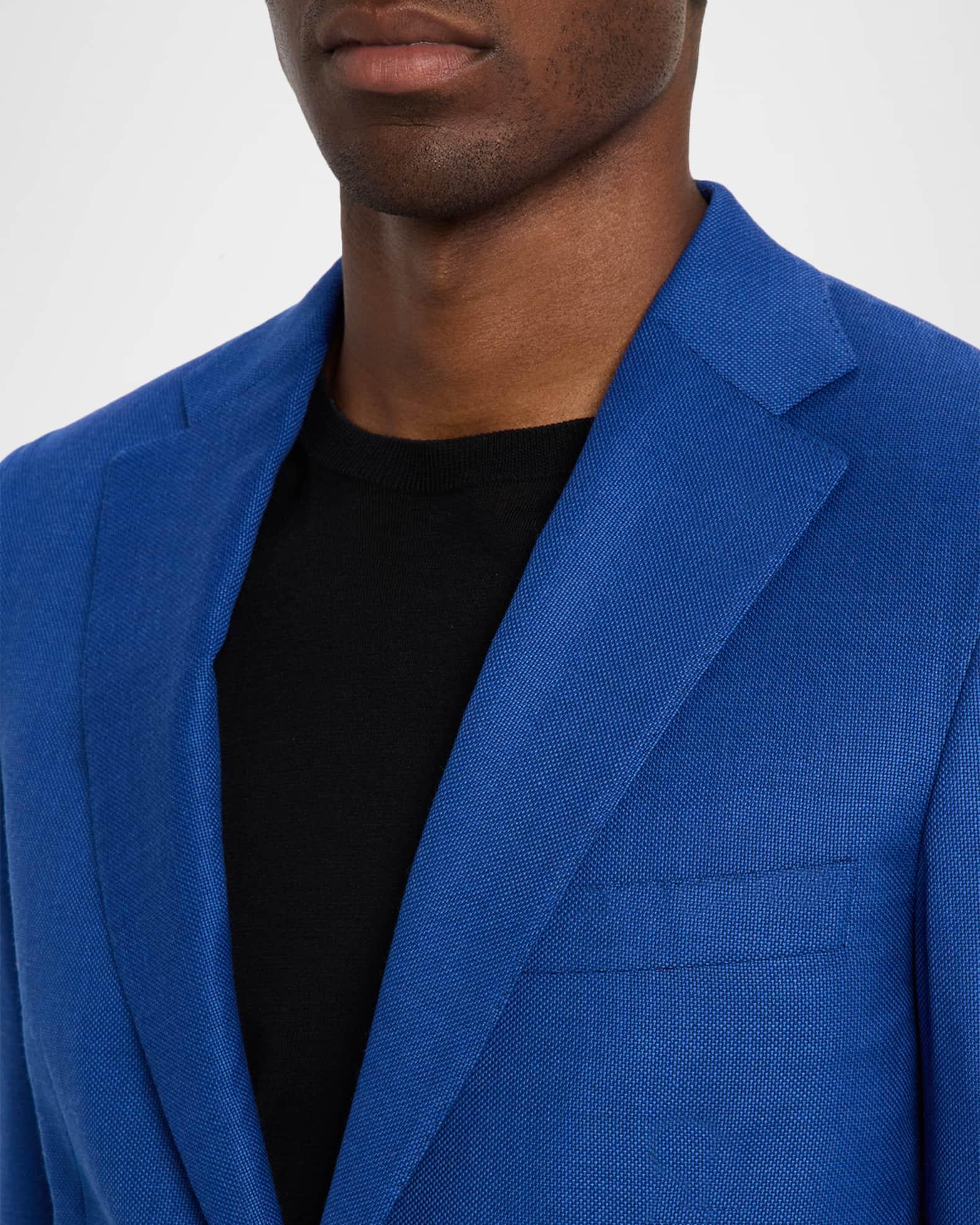 Men's Wool Tailored-Fit Single-Breasted Blazer Product Image