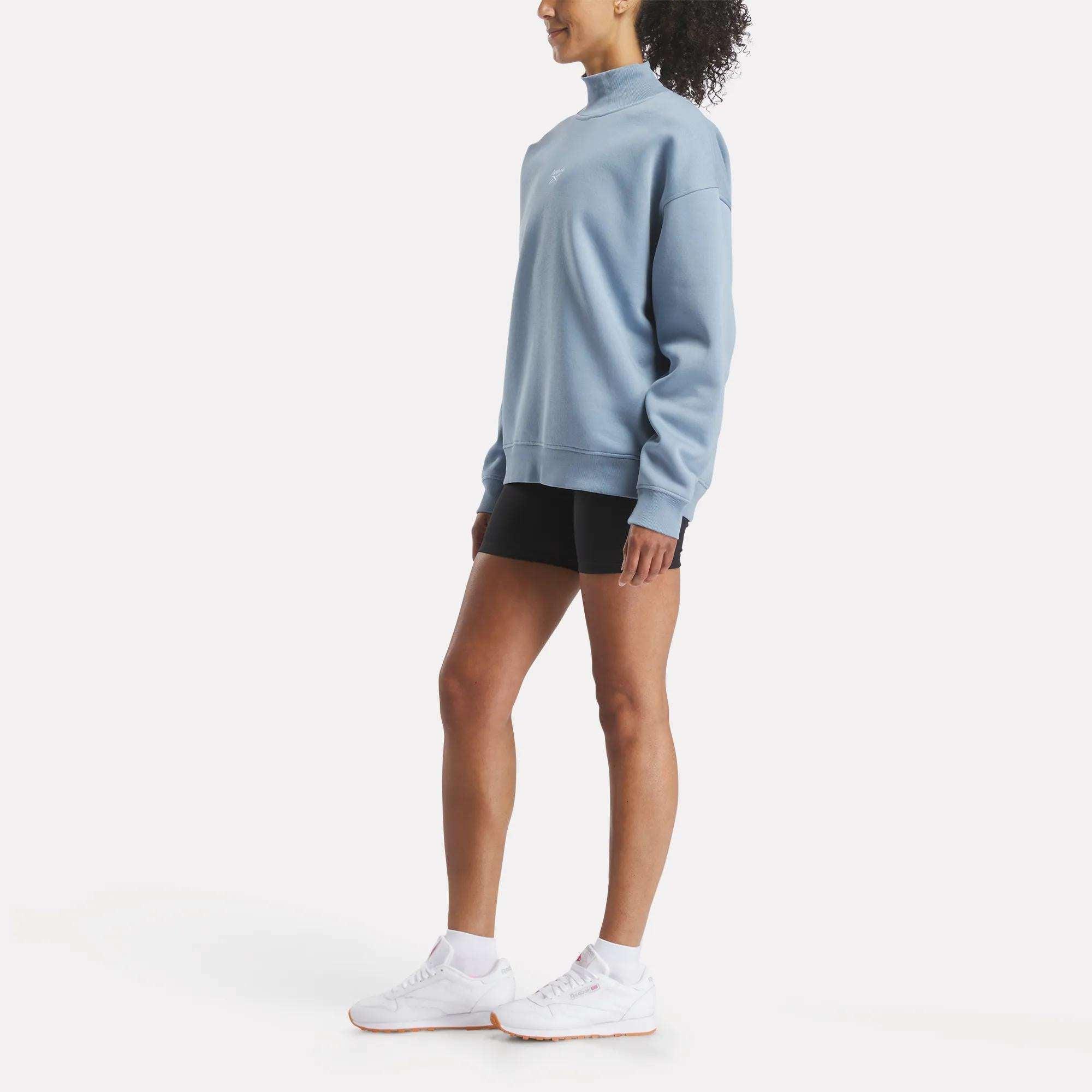 Women's Longline Roll Neck Sweatshirt Female Product Image