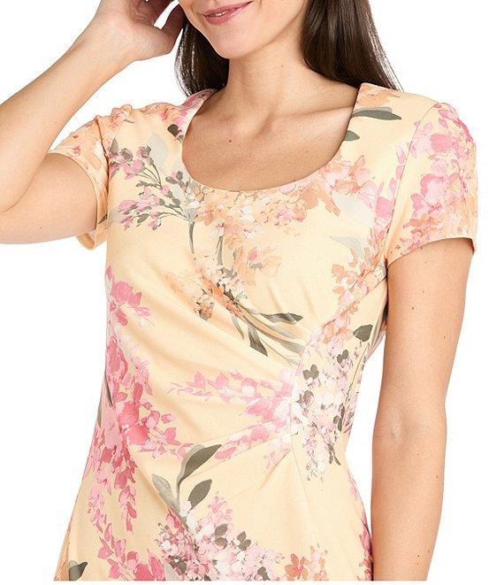 R & M Richards Floral Printed Sheath Dress Product Image