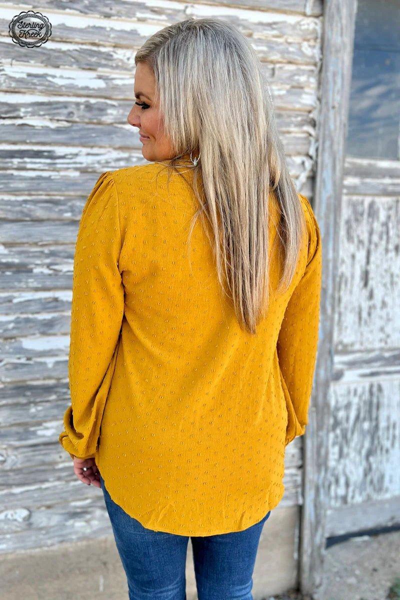 Business Babe Top Mustard* Product Image