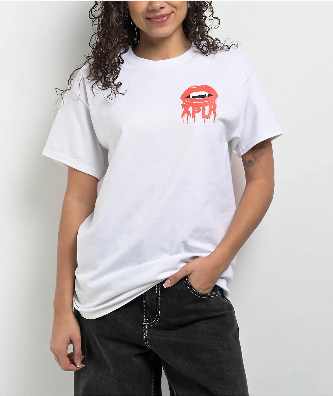 XPLR Fangs White T-Shirt Product Image