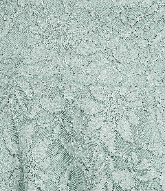 Pear Culture V-Neck Fit & Flare Lace Dress Product Image