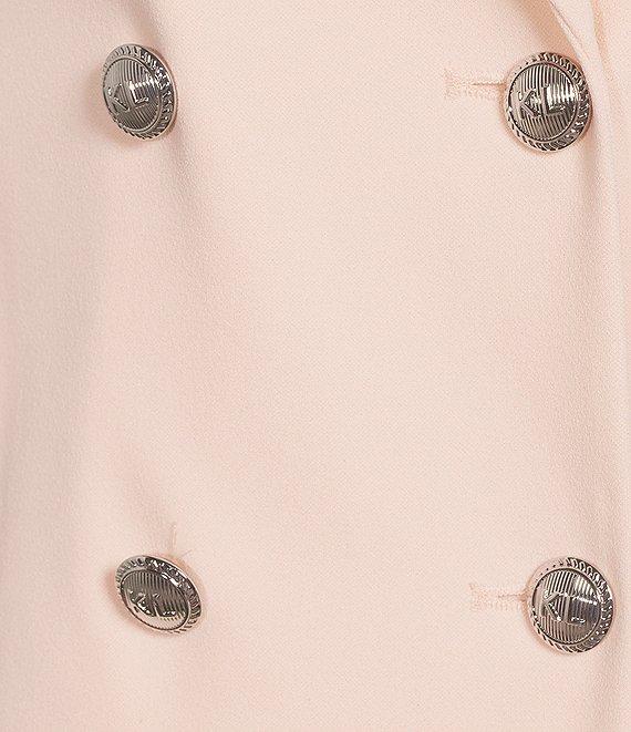 KARL LAGERFELD PARIS Short Sleeve Double Breasted Blazer Short Dress Product Image
