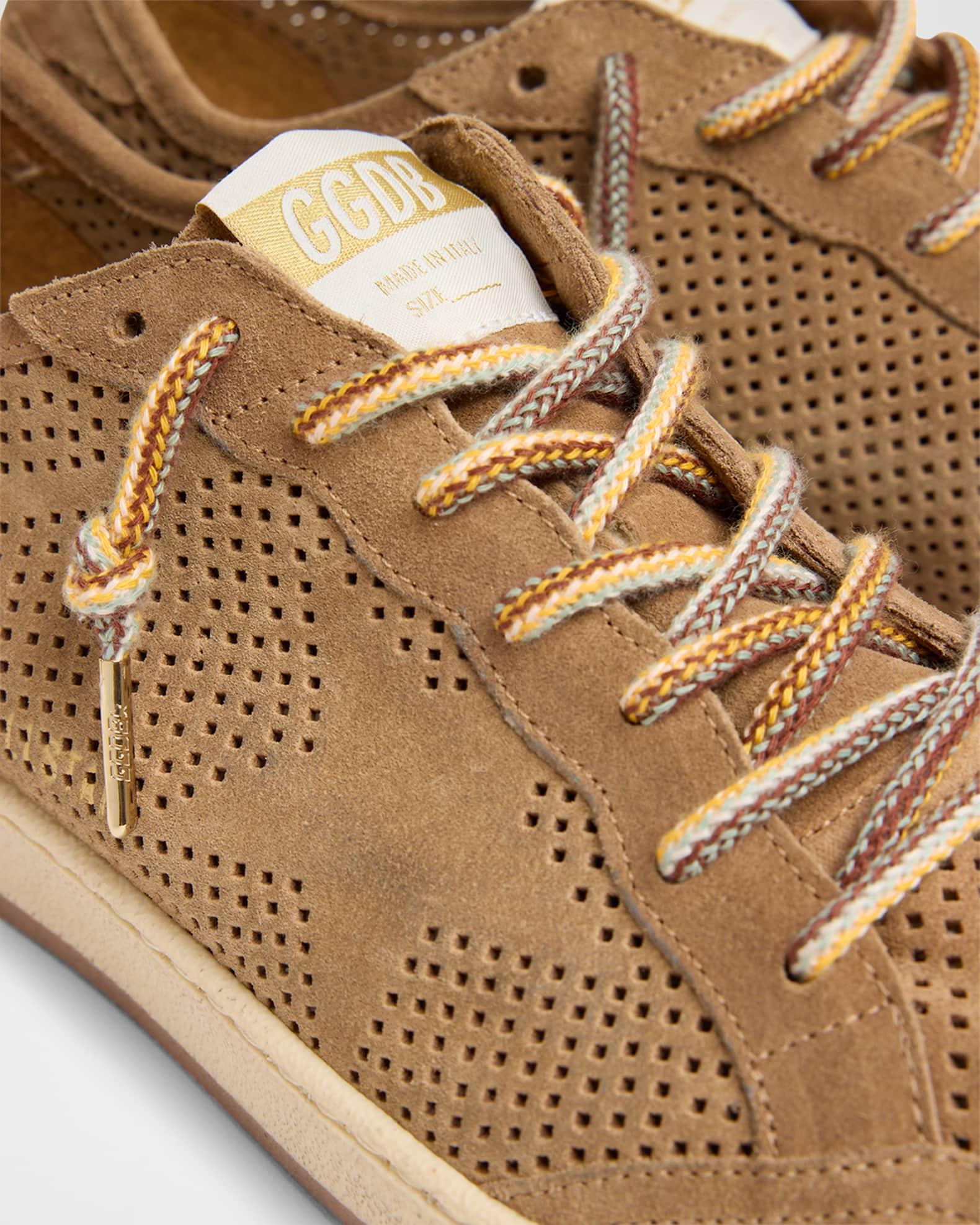 Ballstar Peforated Suede Low-Top Sneakers Product Image