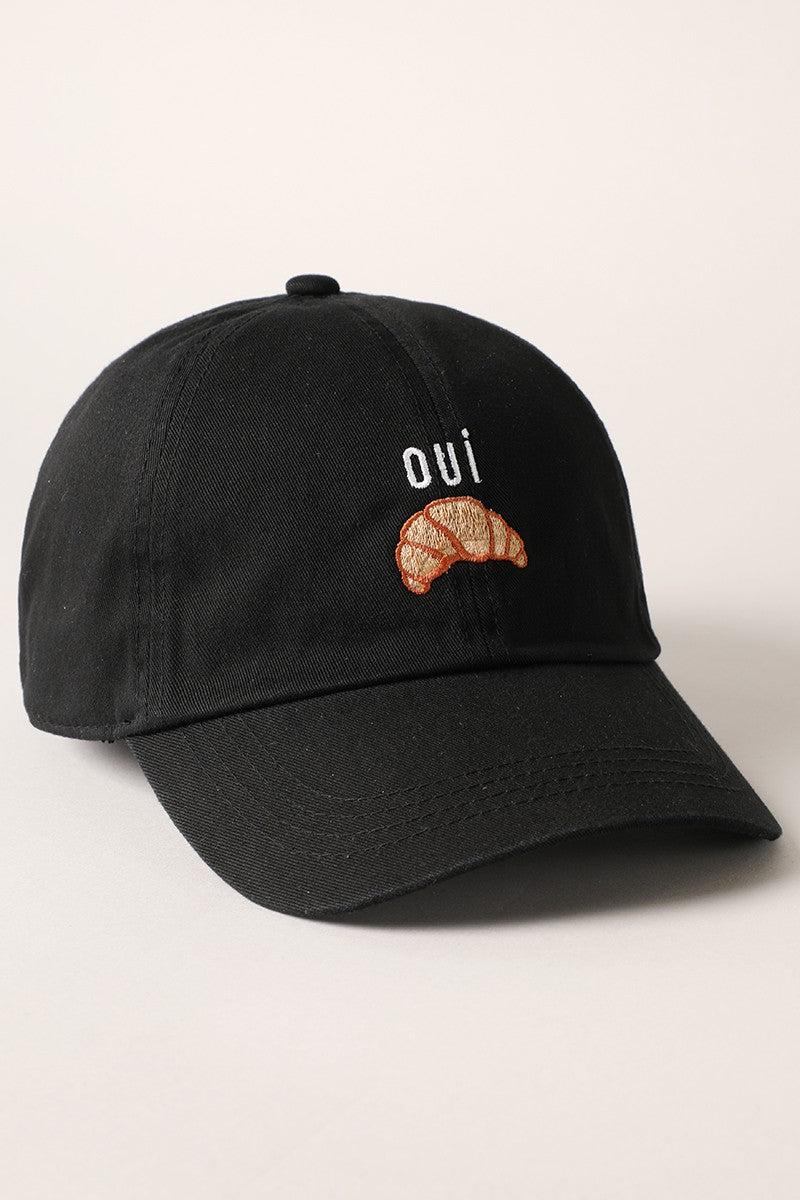 Oui Croissant Baseball Cap Product Image