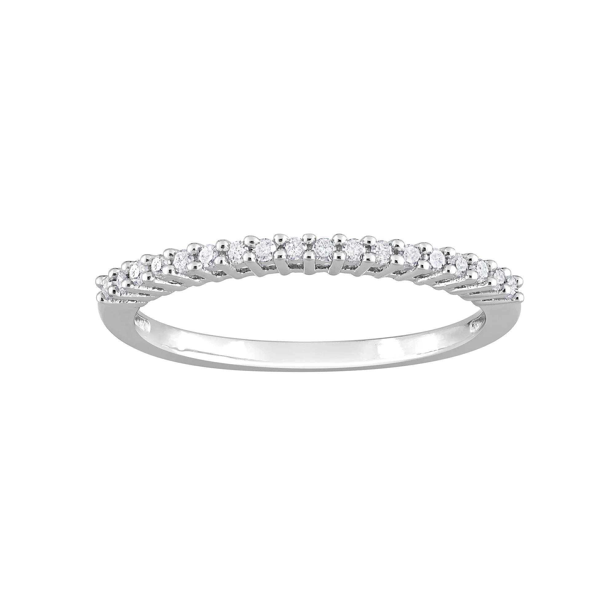 Stella Grace Sterling Silver 1/5 Carat T.W. Diamond Anniversary Band, Women's,  Product Image