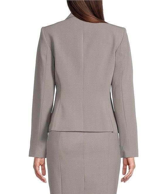 Calvin Klein Luxe Stretch 2 Button Notch Lapel Long Sleeve Blazer Product Image