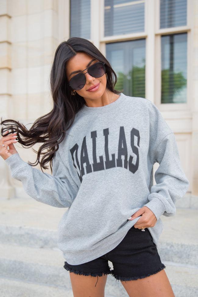 Dallas Light Grey Graphic Sweatshirt Product Image
