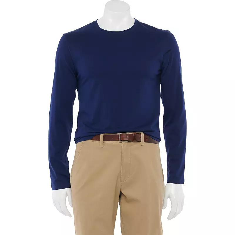 Men's Apt. 9® Premier Flex Long Sleeve Crewneck Tee,  Product Image