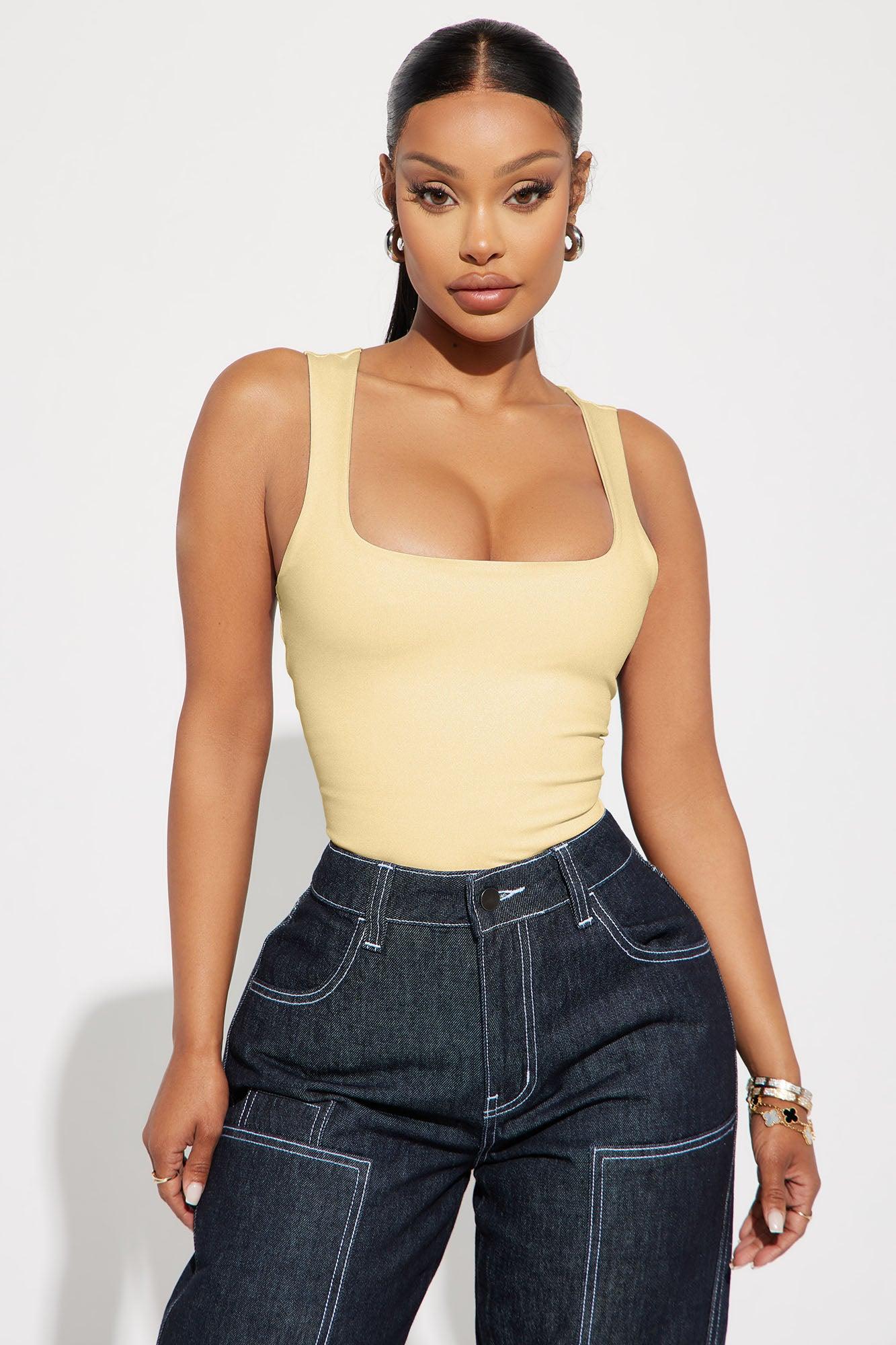 Adriana Smooth Fit Bodysuit - Butter Yellow Product Image