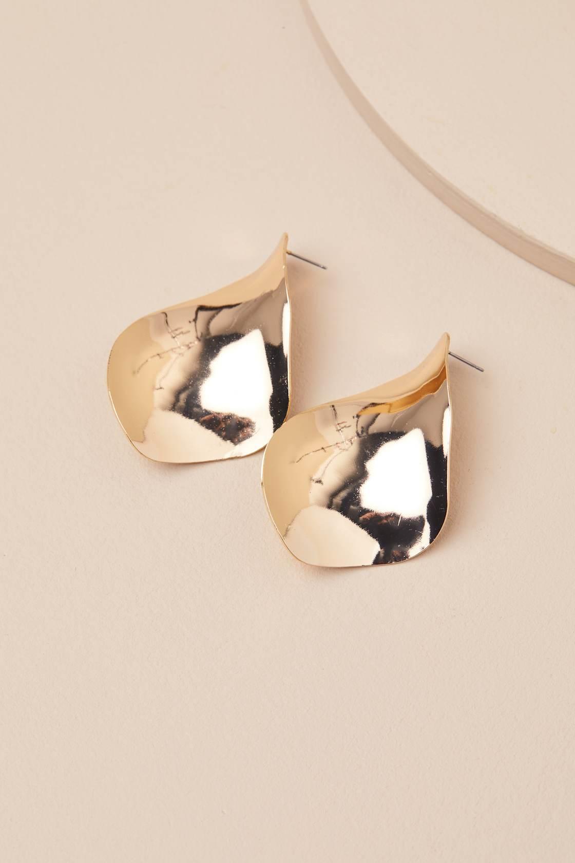 Donella Gold Statement Earrings Product Image
