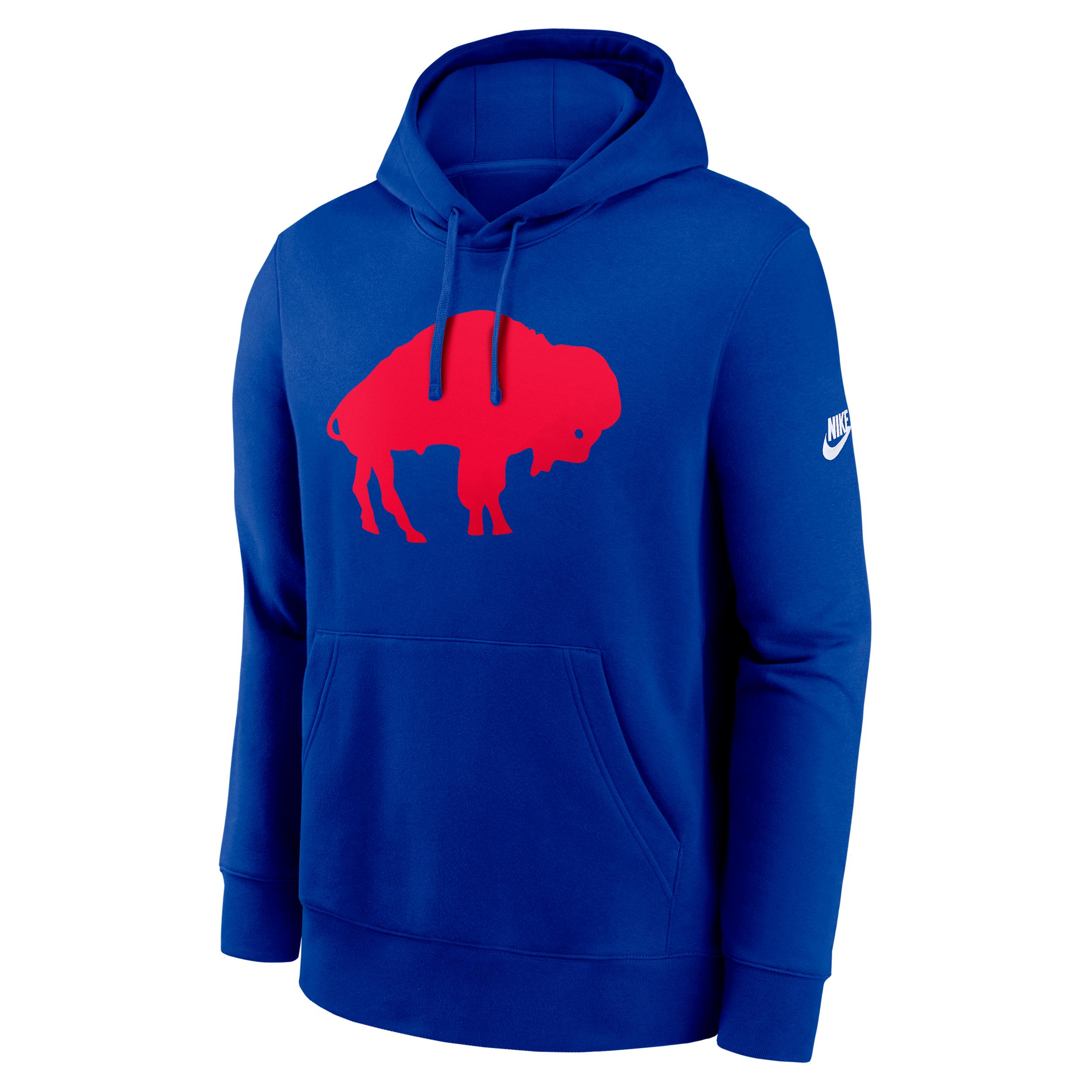 Buffalo Bills Club Logo Nike Mens NFL Pullover Hoodie | NKDK4DA81V-N09 Product Image