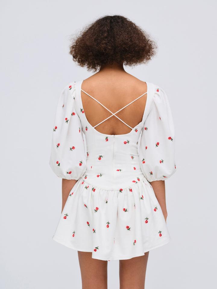 Talia Mini Dress — Cream Product Image
