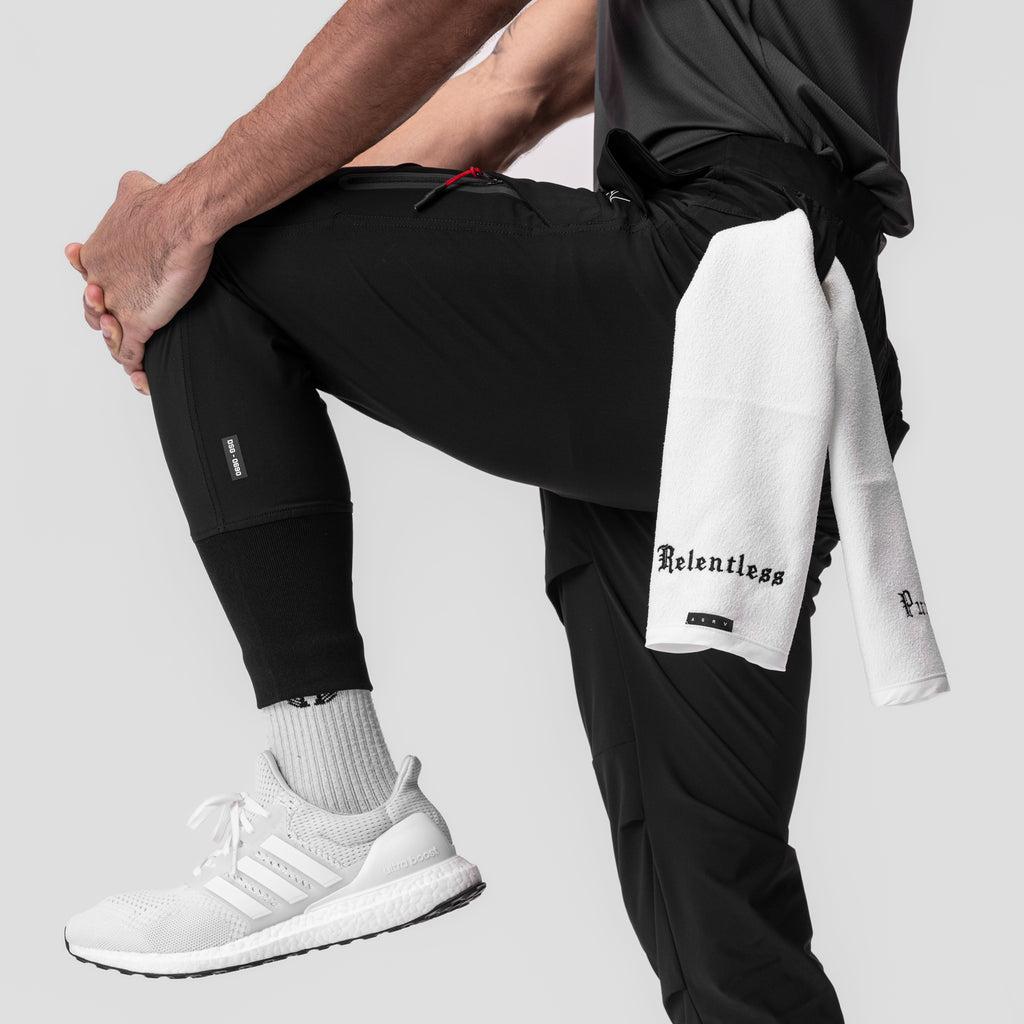 0690. Tetra-Lite® Tech High Rib Jogger - Black Male Product Image