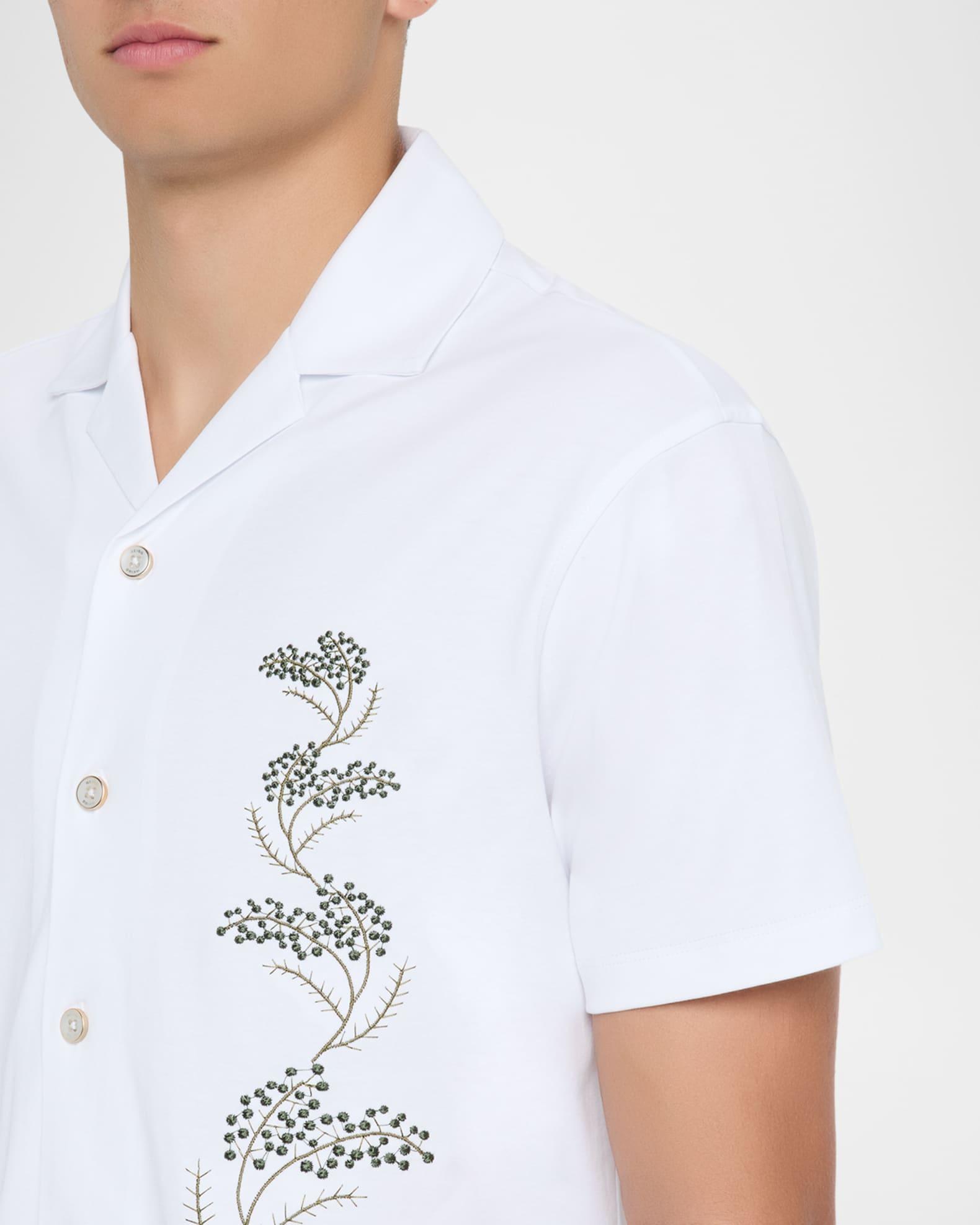 Men's Goya Floral Embroidered Camp Shirt Product Image