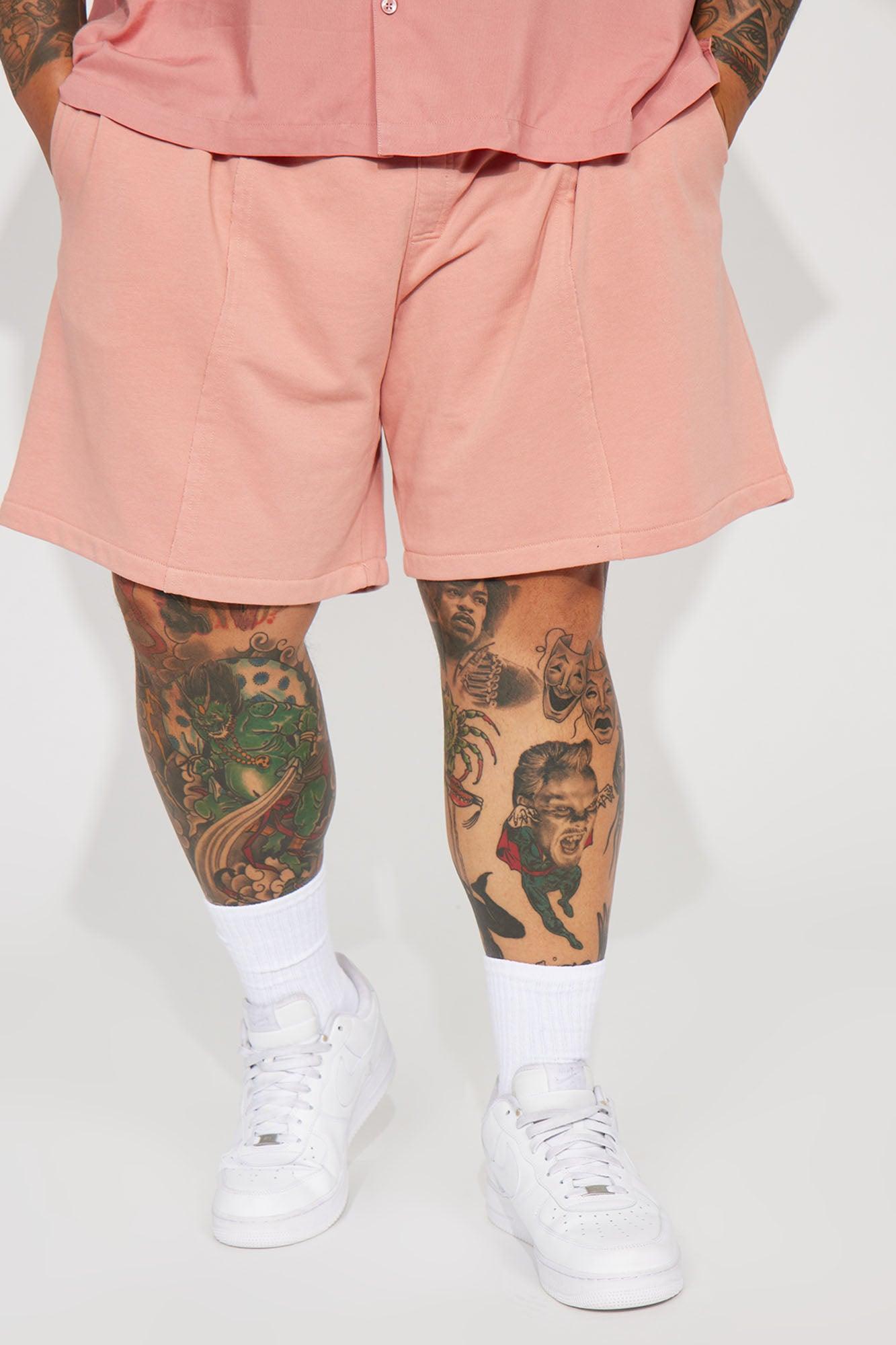I Like How It Looks Terry Shorts - Mauve Product Image