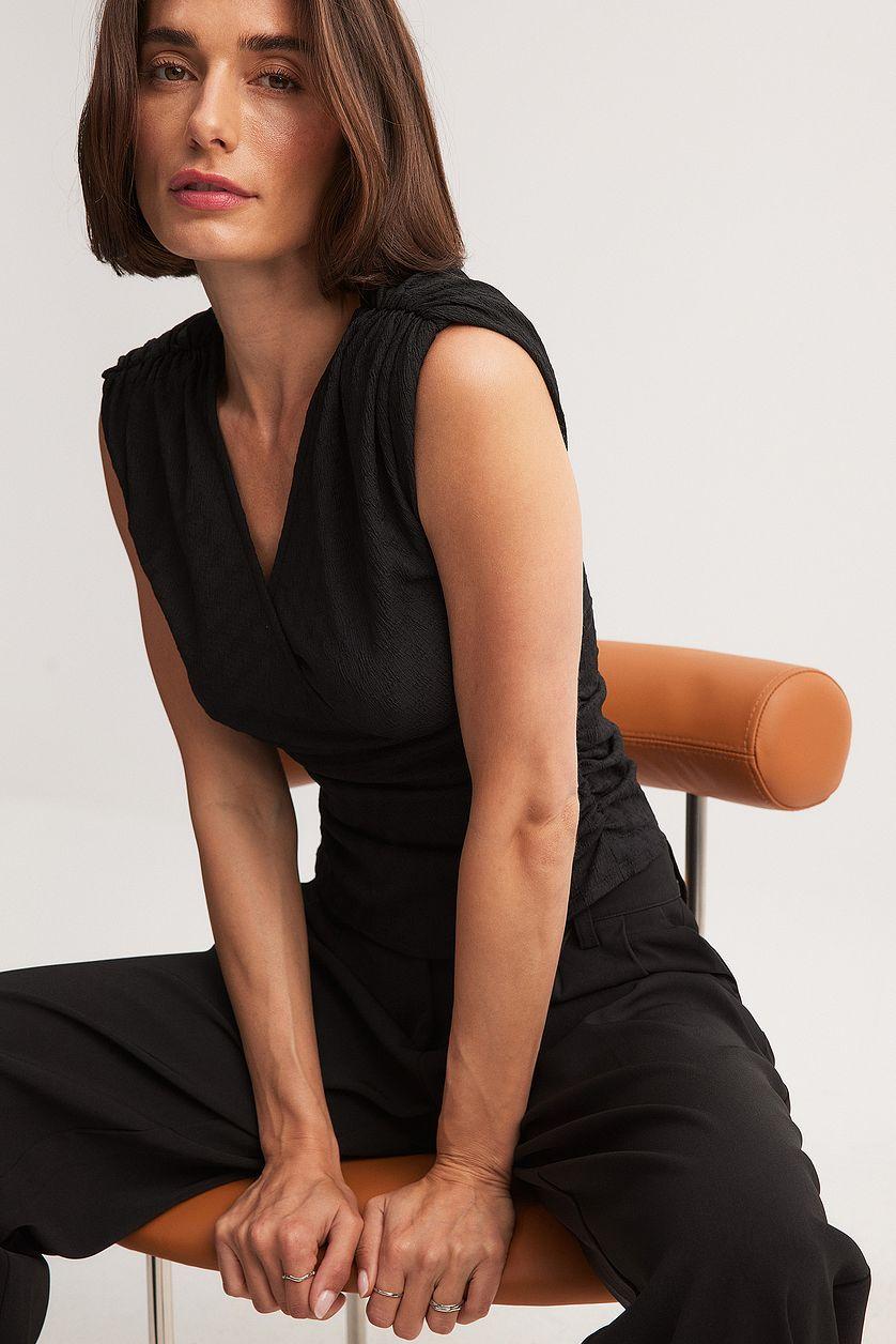 Overlap Sleeveless Top Product Image