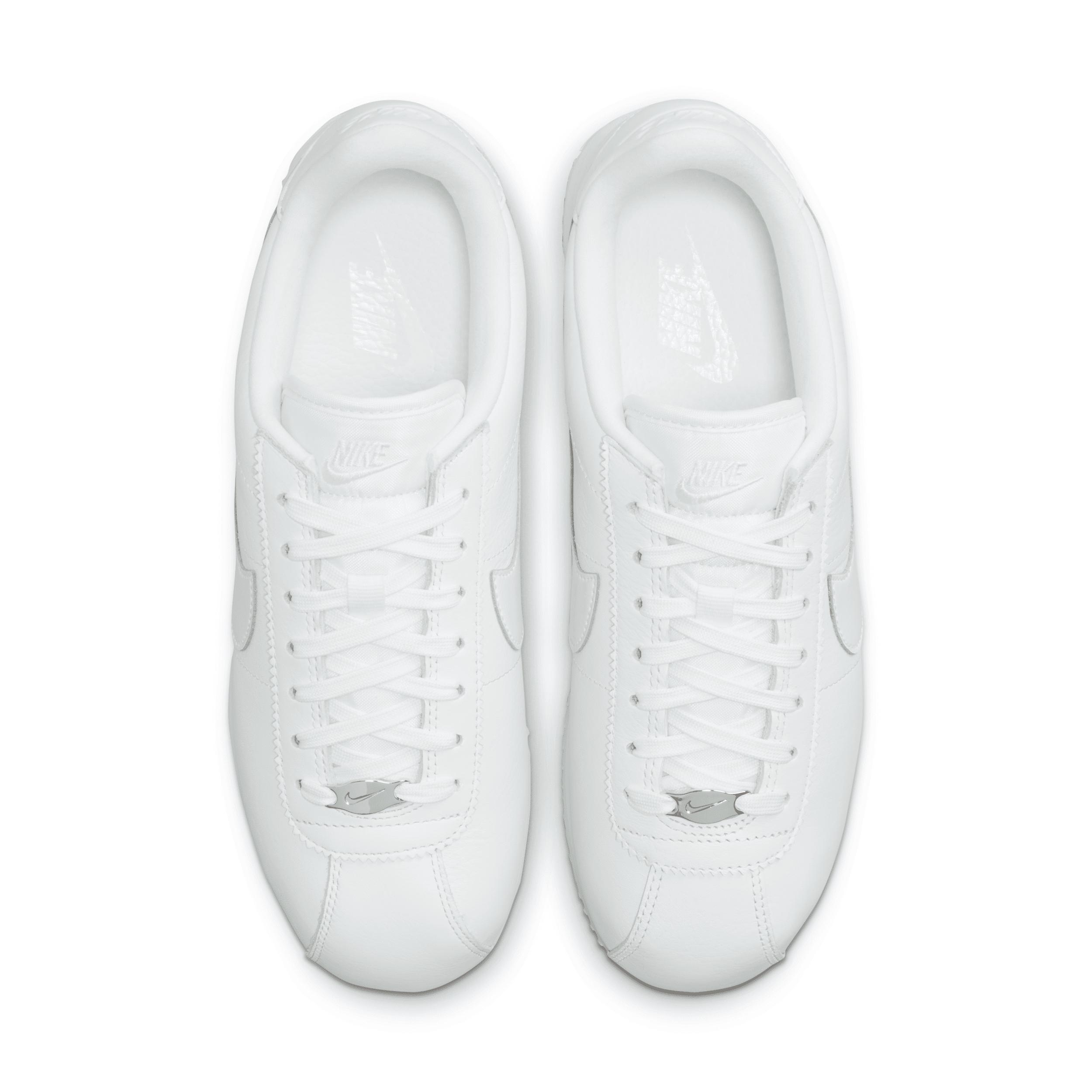 Nike Womens Cortez 23 Premium Leather Casual Shoes in White Product Image
